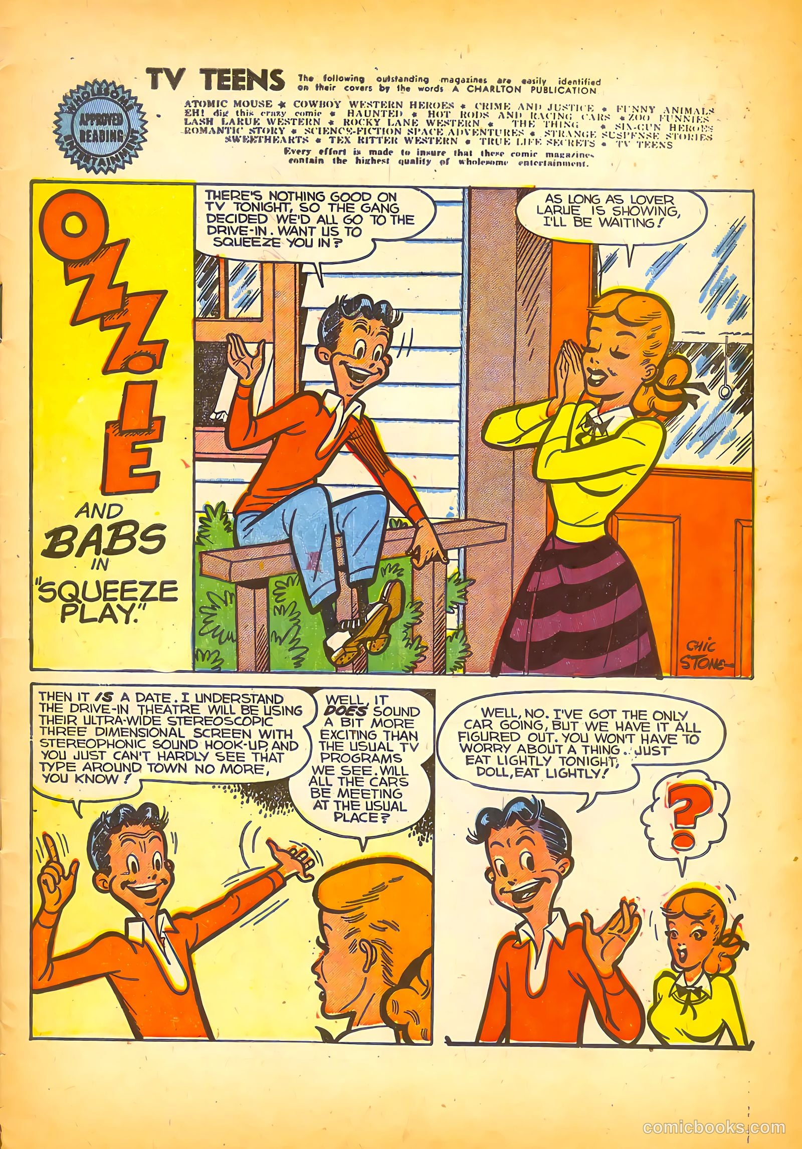TV Teens #15 (1954) — page 3 of 36