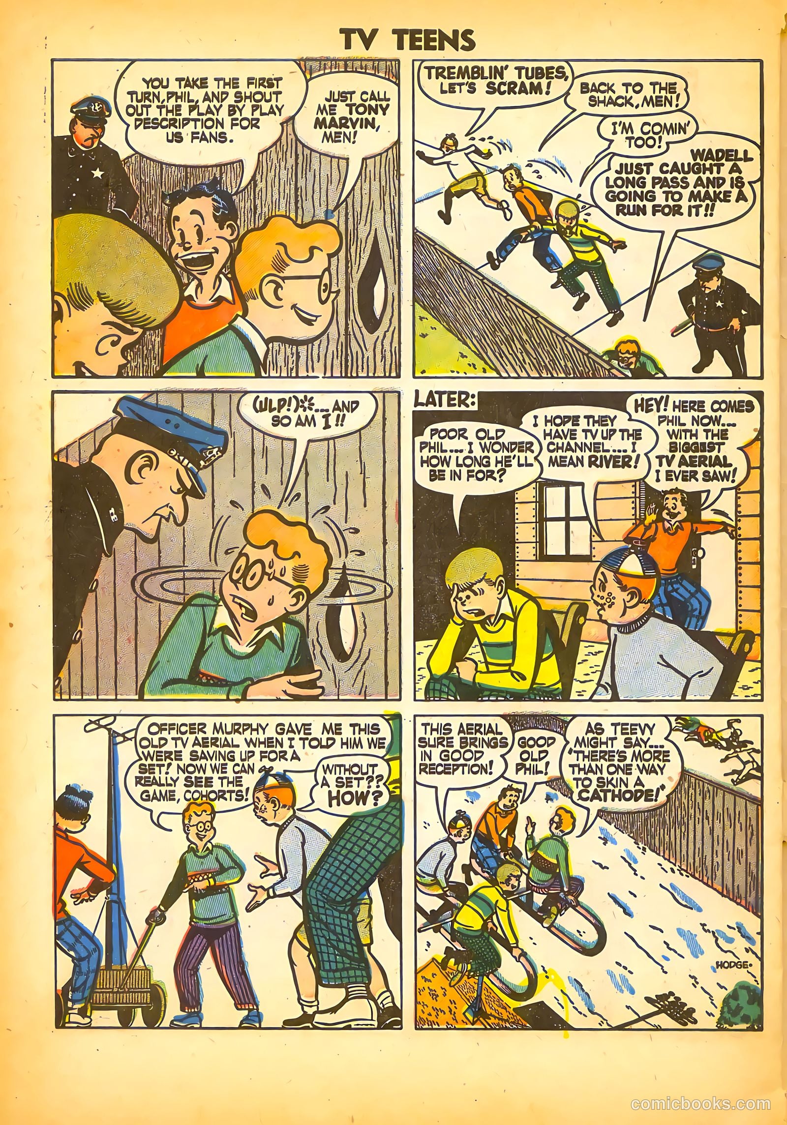 TV Teens #15 (1954) — page 32 of 36