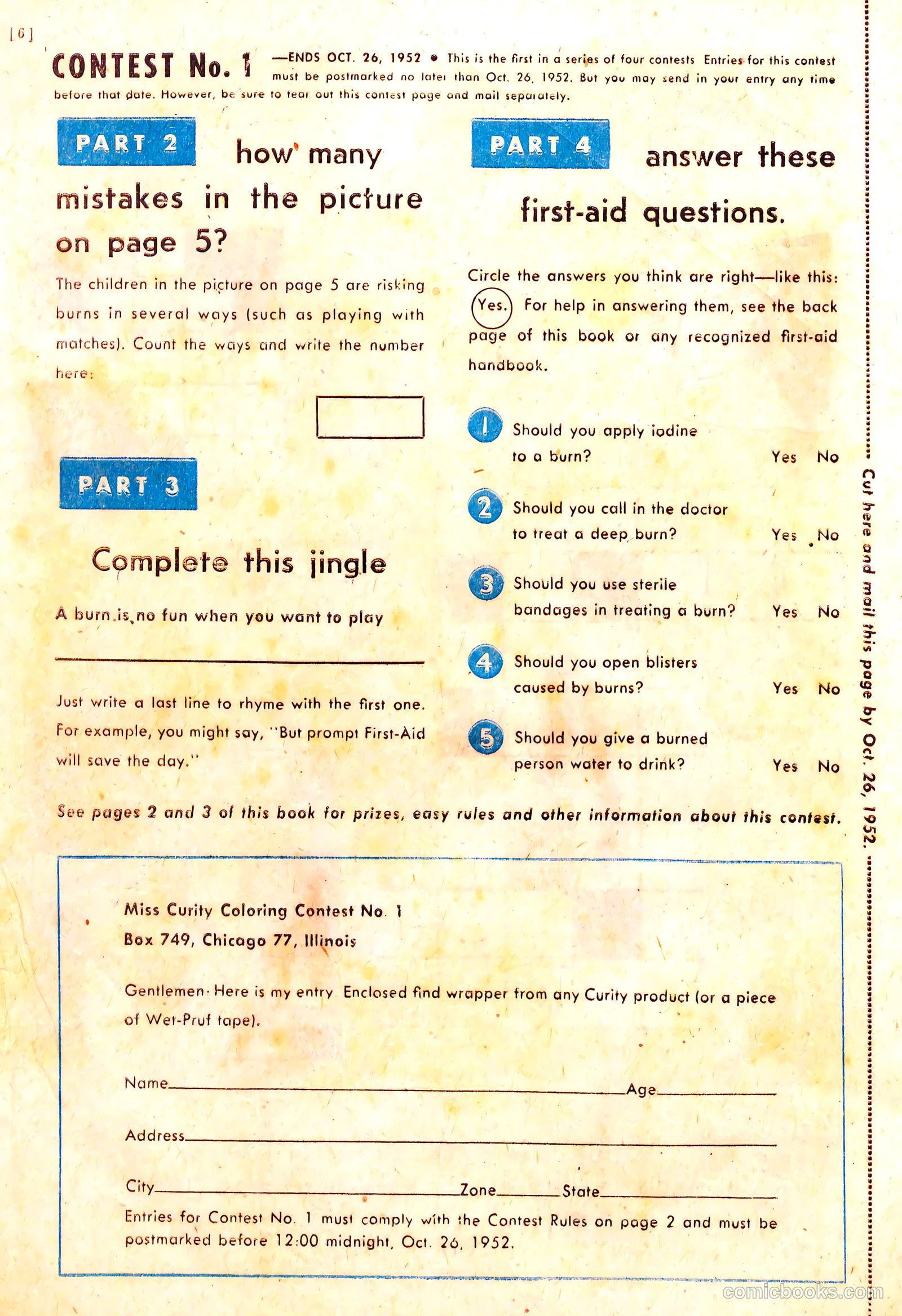 Miss Curity Fun Book #nn (1952) — page 6 of 20