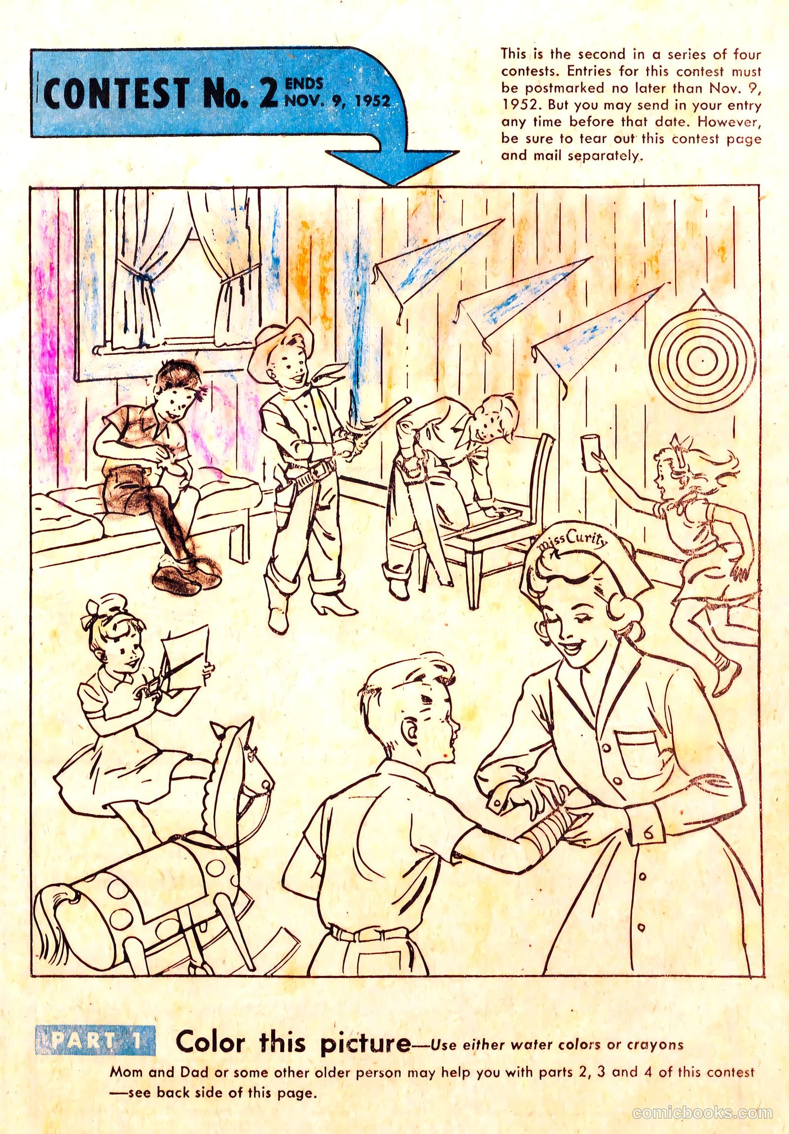 Miss Curity Fun Book #nn (1952) — page 9 of 20