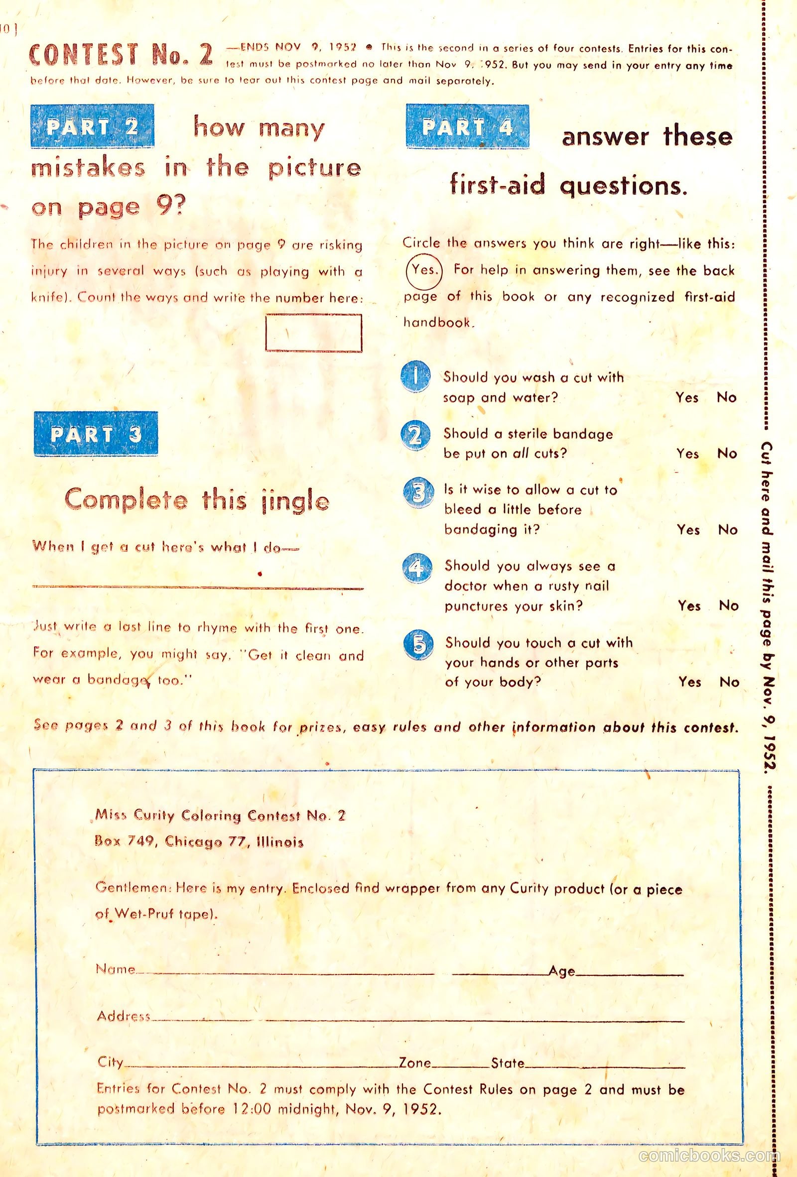 Miss Curity Fun Book #nn (1952) — page 10 of 20