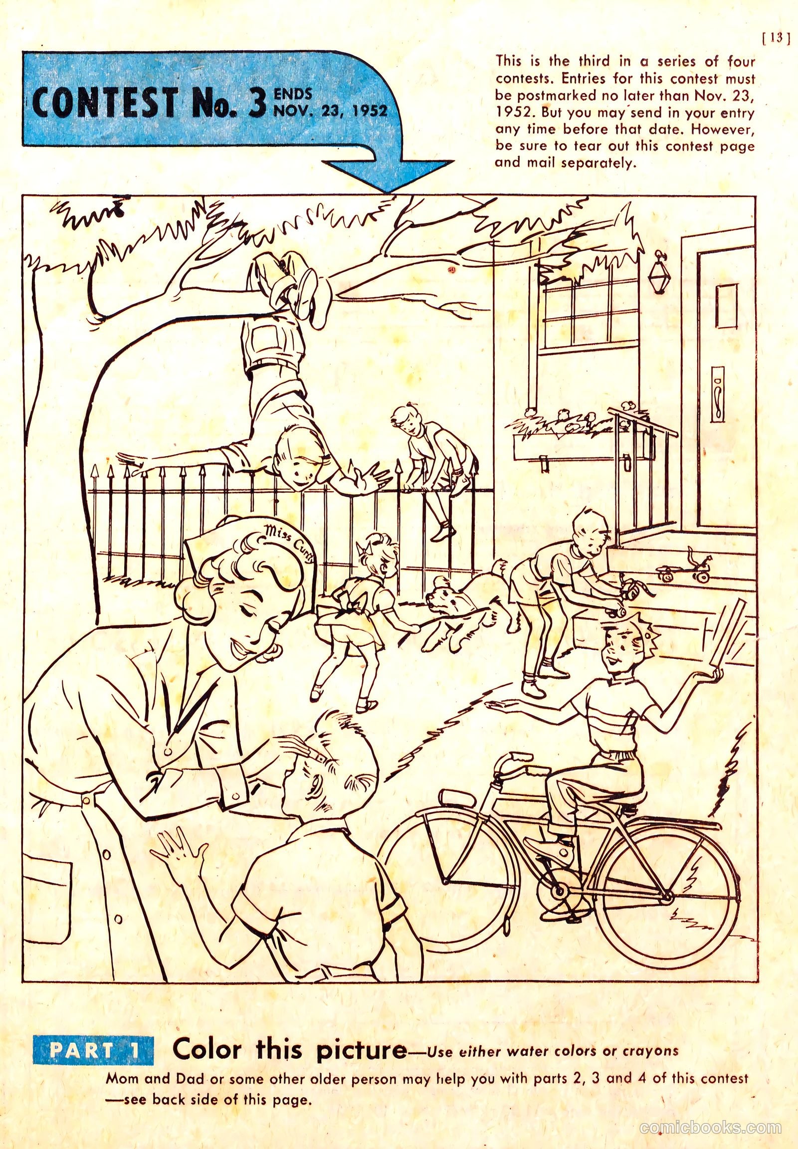 Miss Curity Fun Book #nn (1952) — page 13 of 20