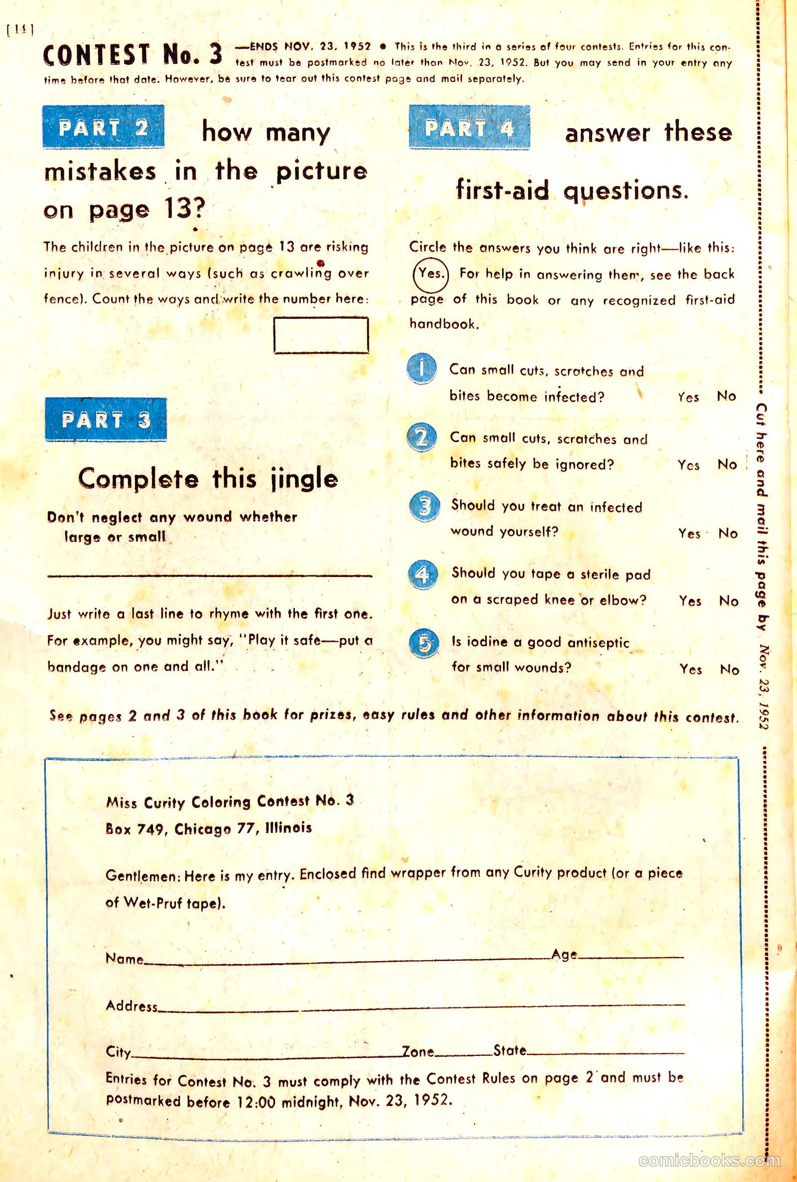 Miss Curity Fun Book #nn (1952) — page 14 of 20