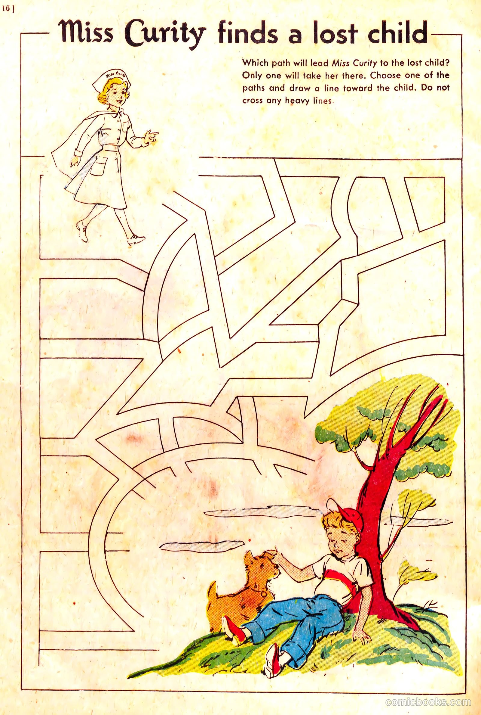 Miss Curity Fun Book #nn (1952) — page 16 of 20