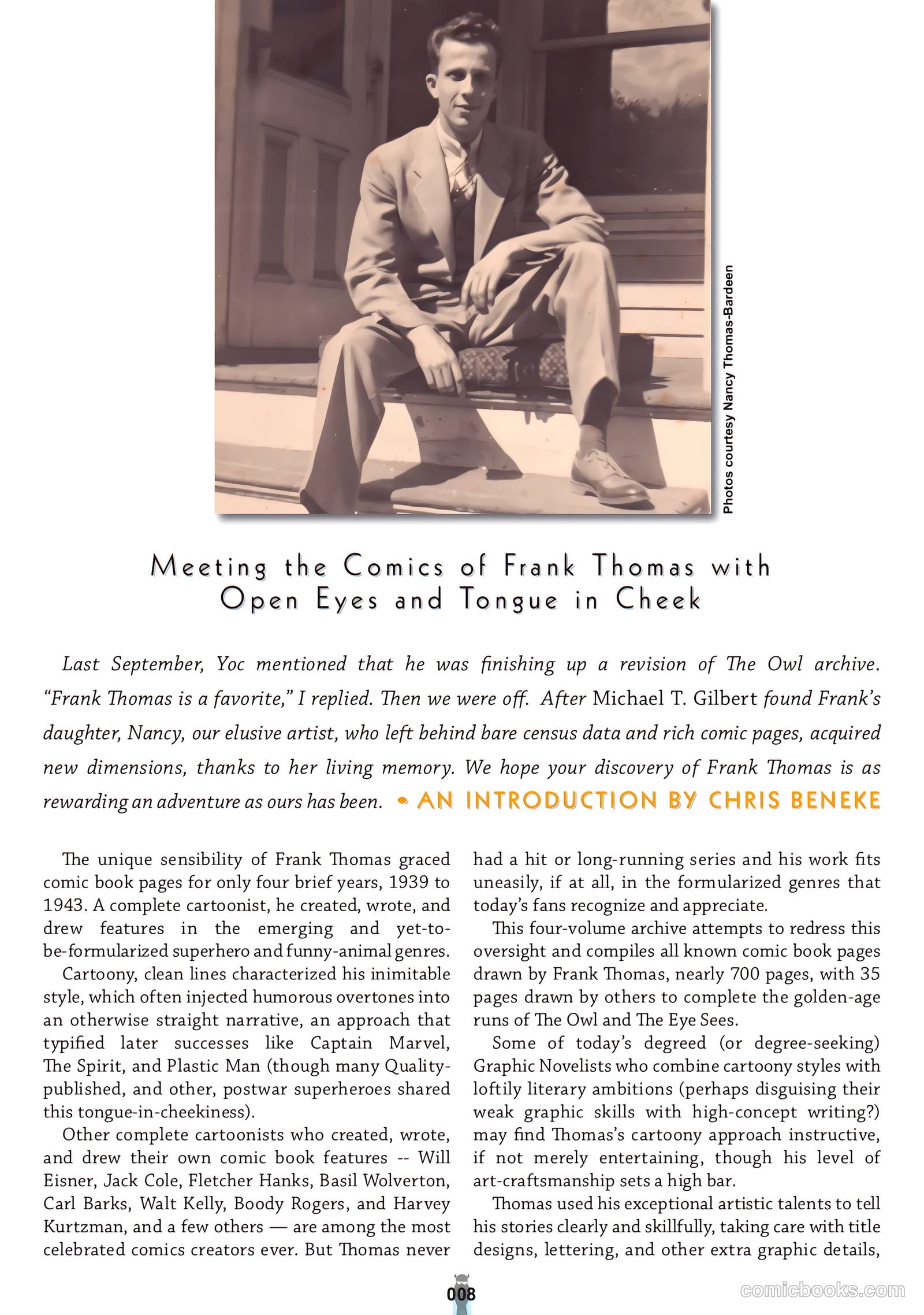 frank thomas archives v2 the complete eye #nn — page 4 of 128