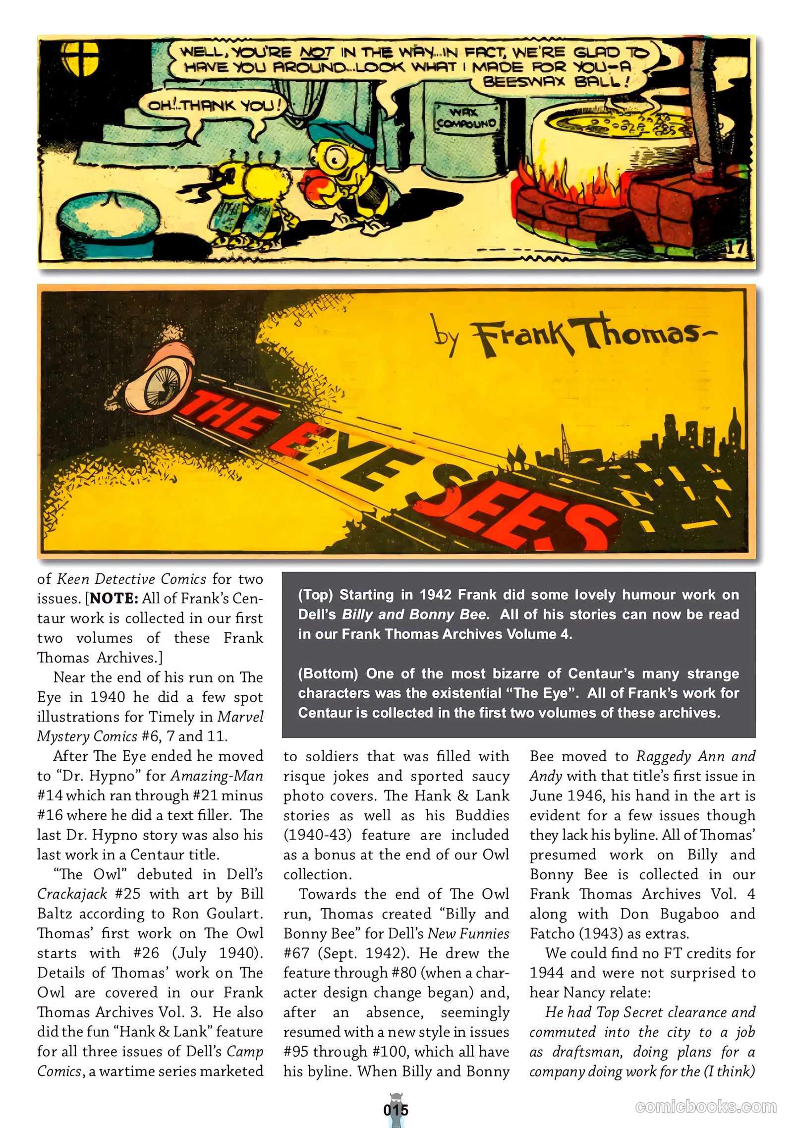 frank thomas archives v2 the complete eye #nn — page 11 of 128