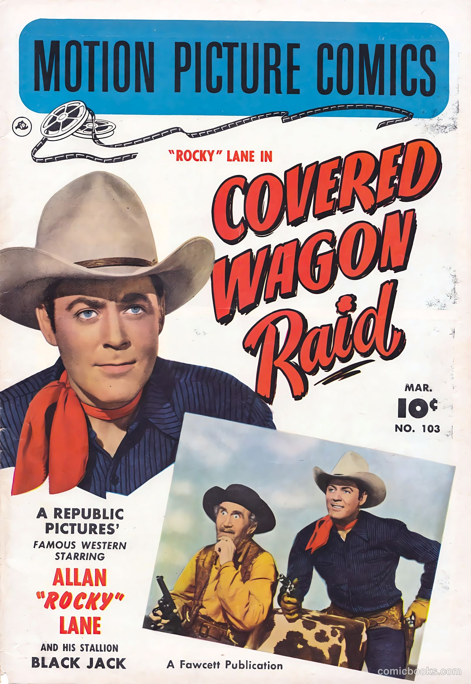 Motion Picture Comics 103 Covered Wagon Raid #1