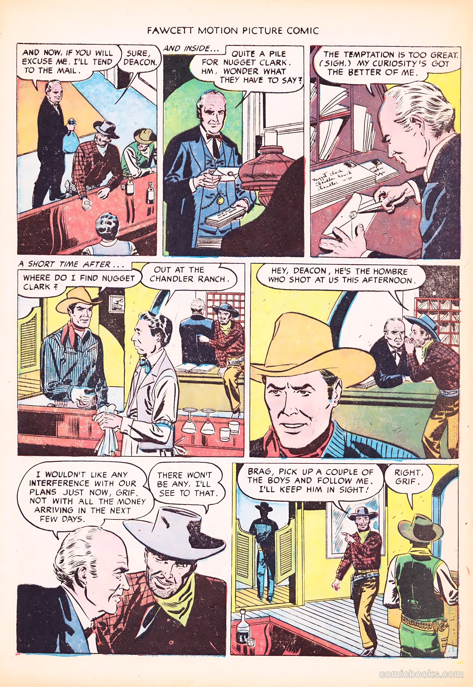 Motion Picture Comics 103 Covered Wagon Raid #1 — page 9 of 36