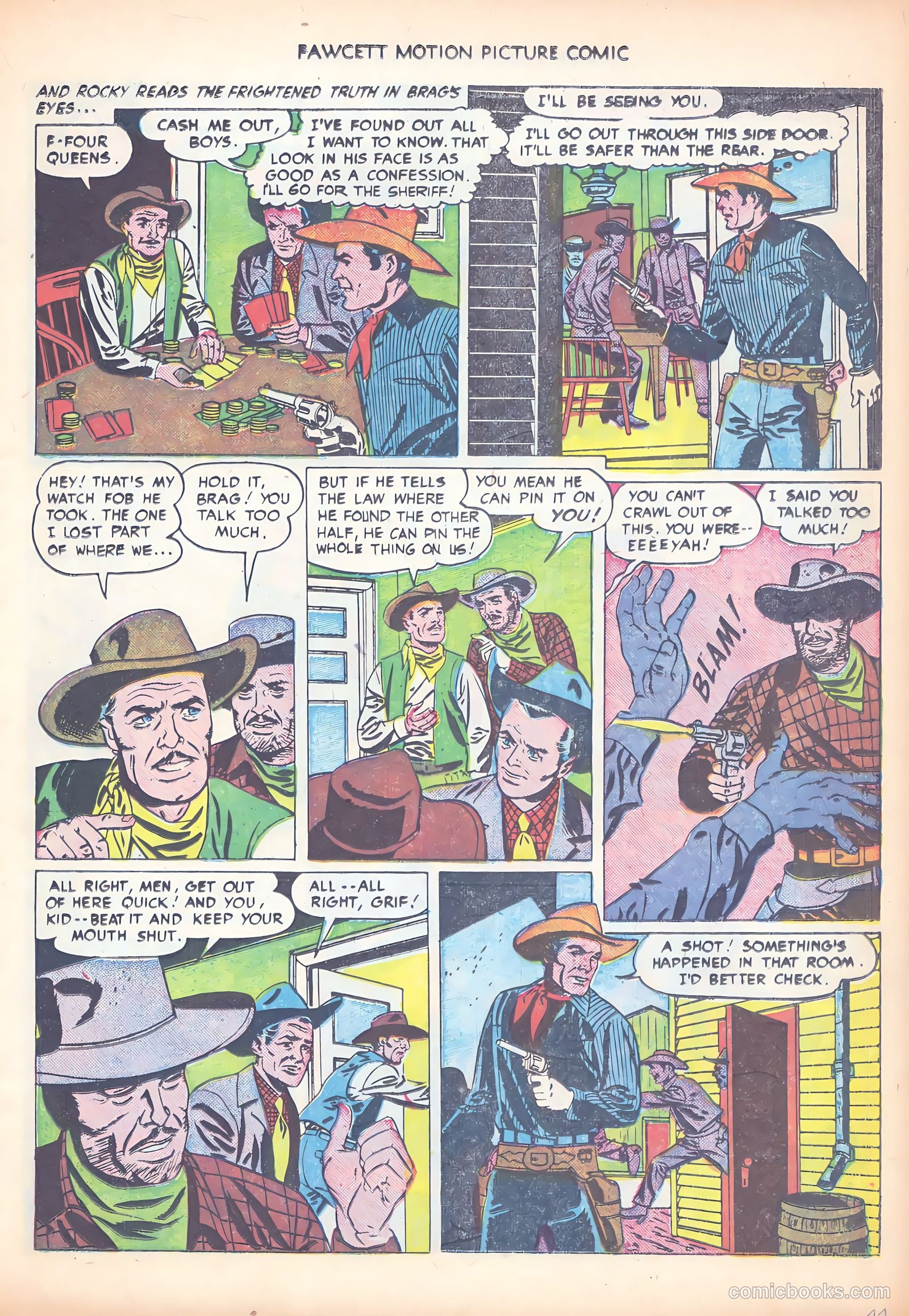 Motion Picture Comics 103 Covered Wagon Raid #1 — page 15 of 36