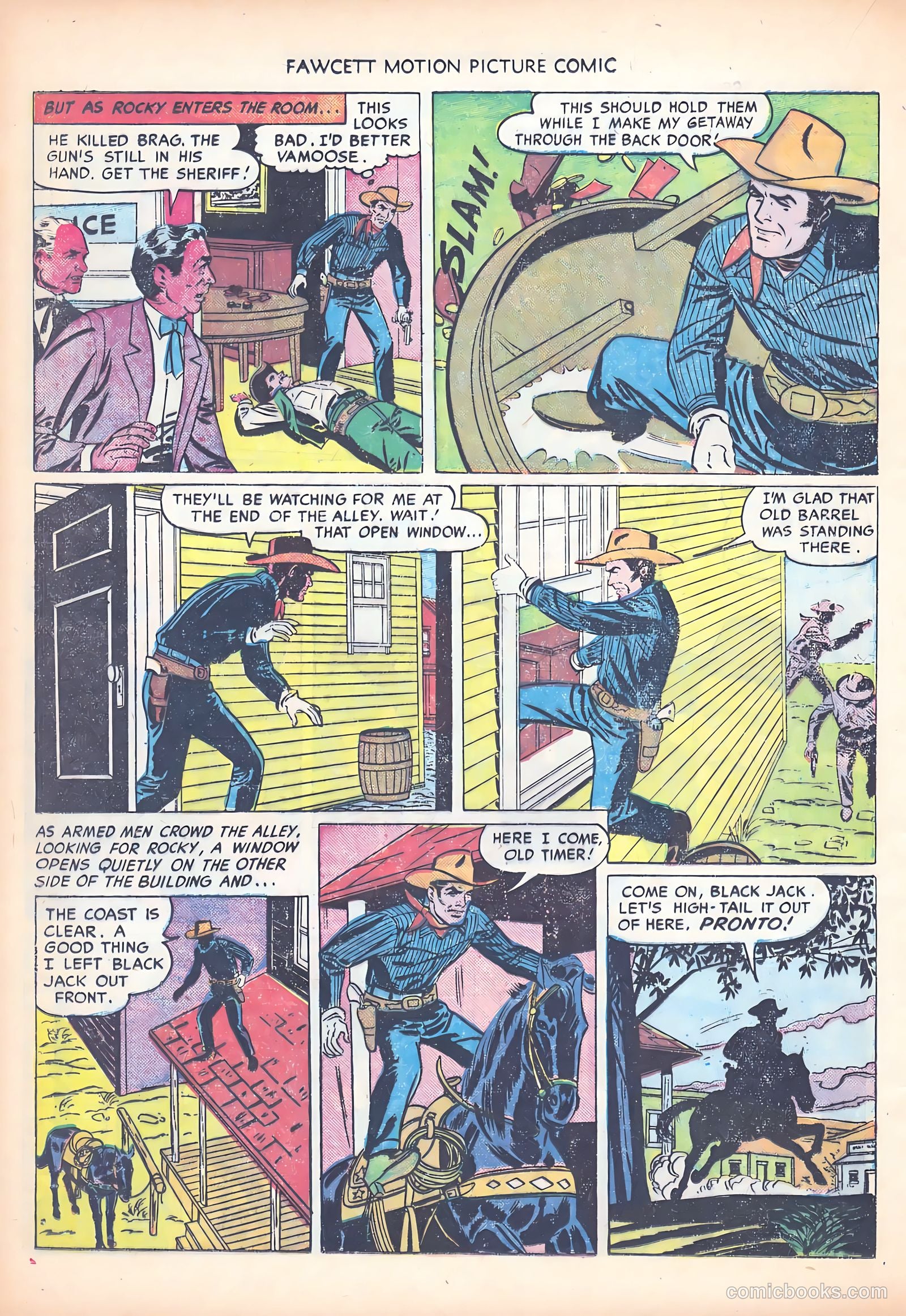 Motion Picture Comics 103 Covered Wagon Raid #1 — page 16 of 36