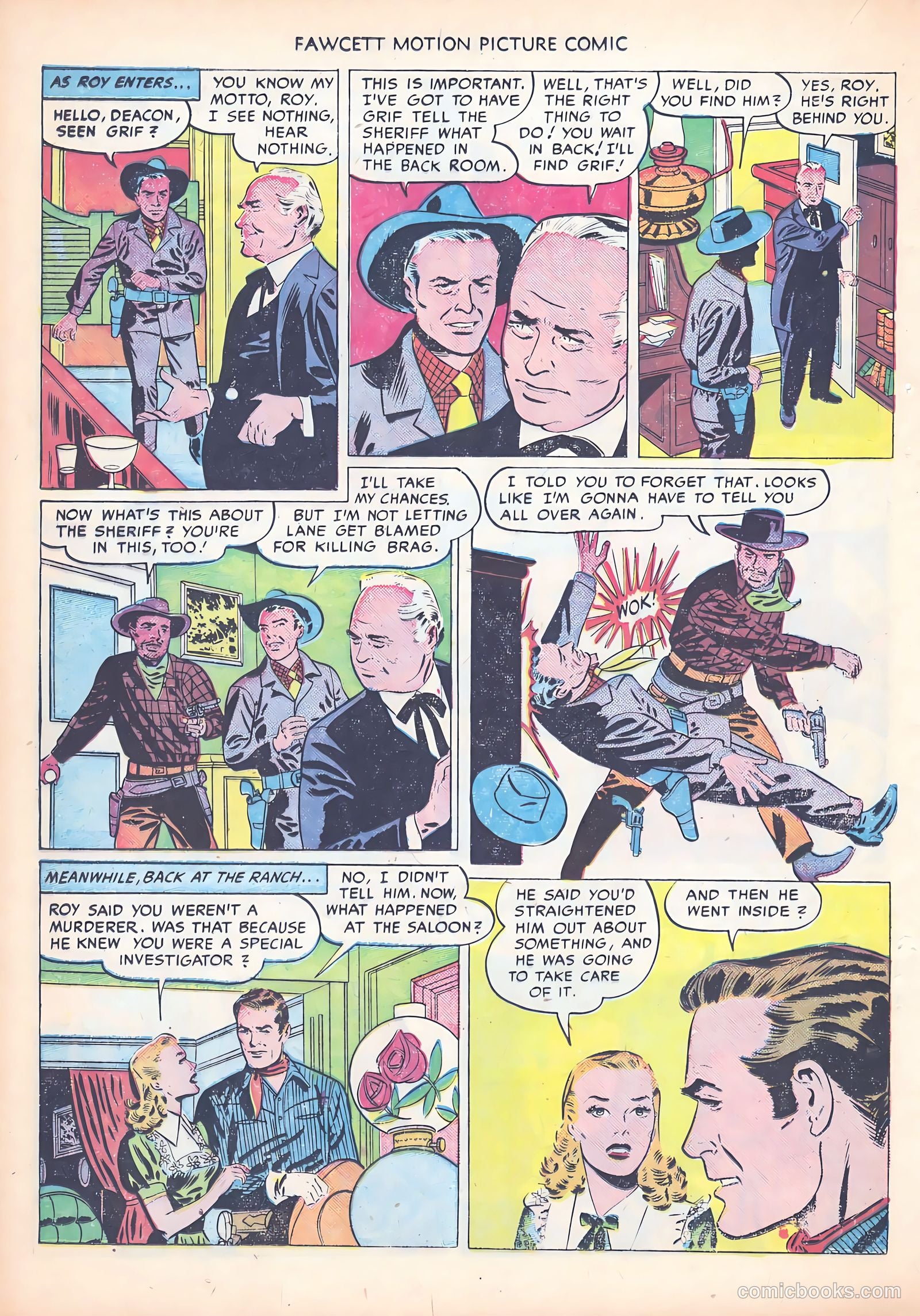Motion Picture Comics 103 Covered Wagon Raid #1 — page 20 of 36