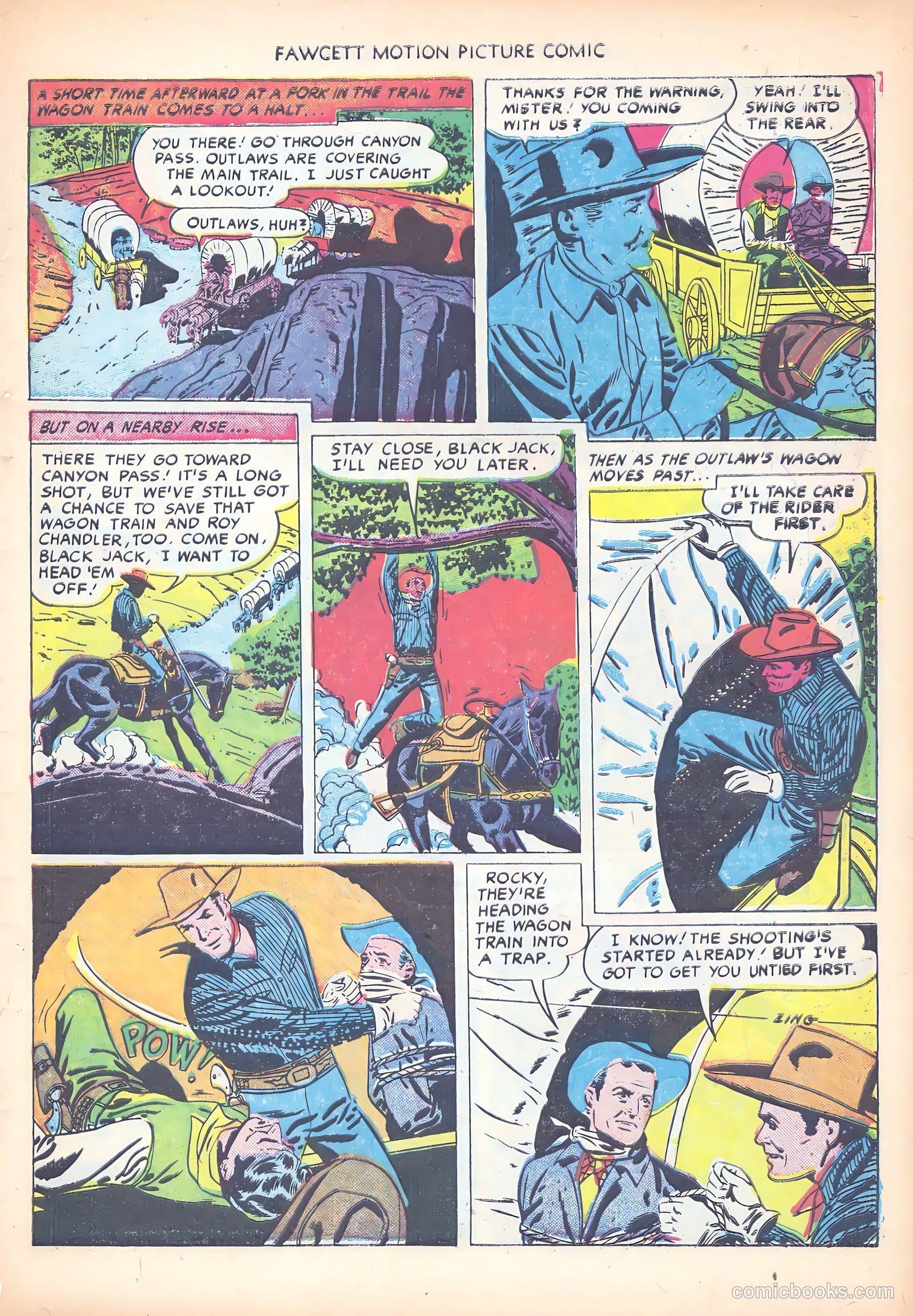 Motion Picture Comics 103 Covered Wagon Raid #1 — page 31 of 36