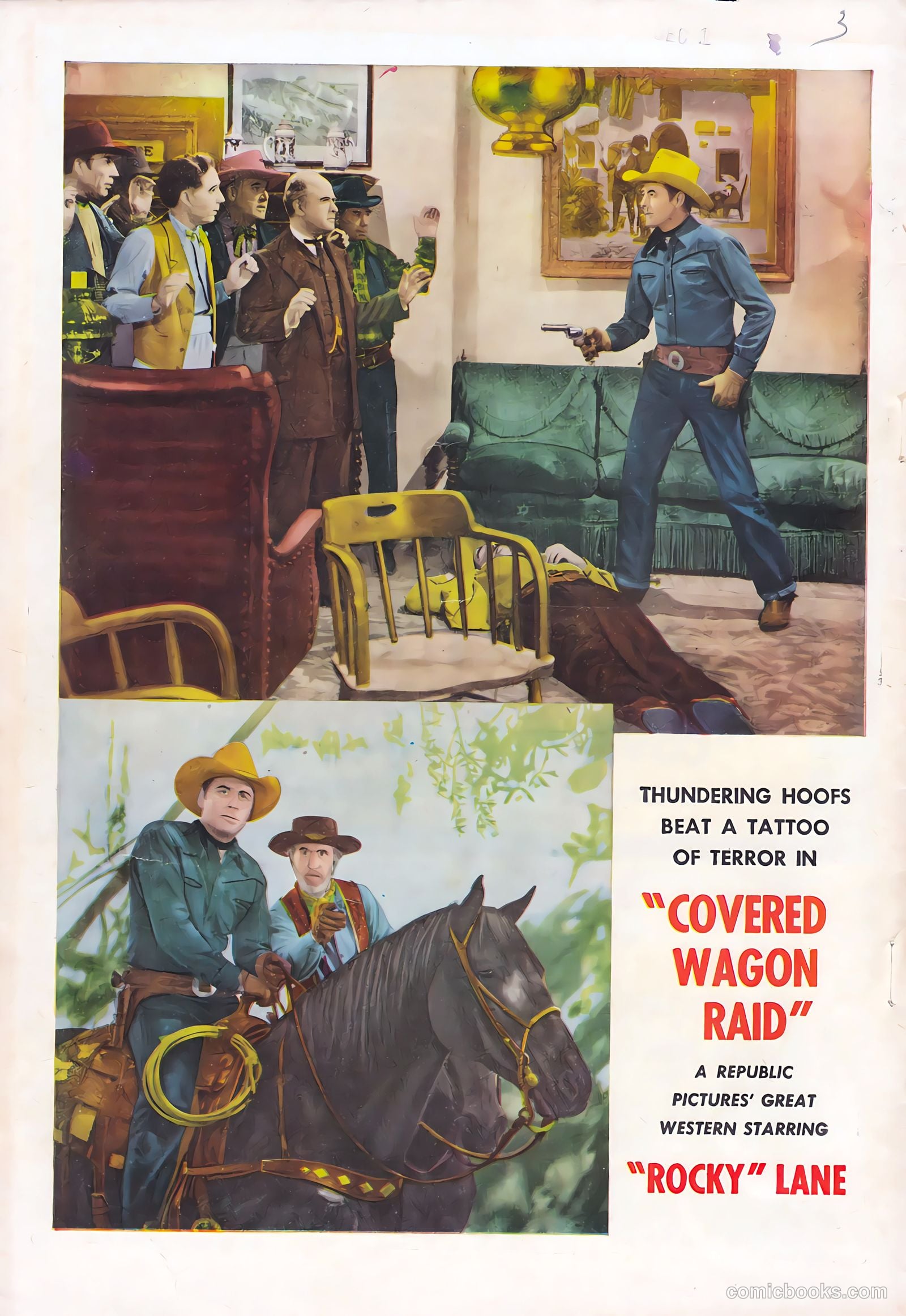 Motion Picture Comics 103 Covered Wagon Raid #1 — page 36 of 36