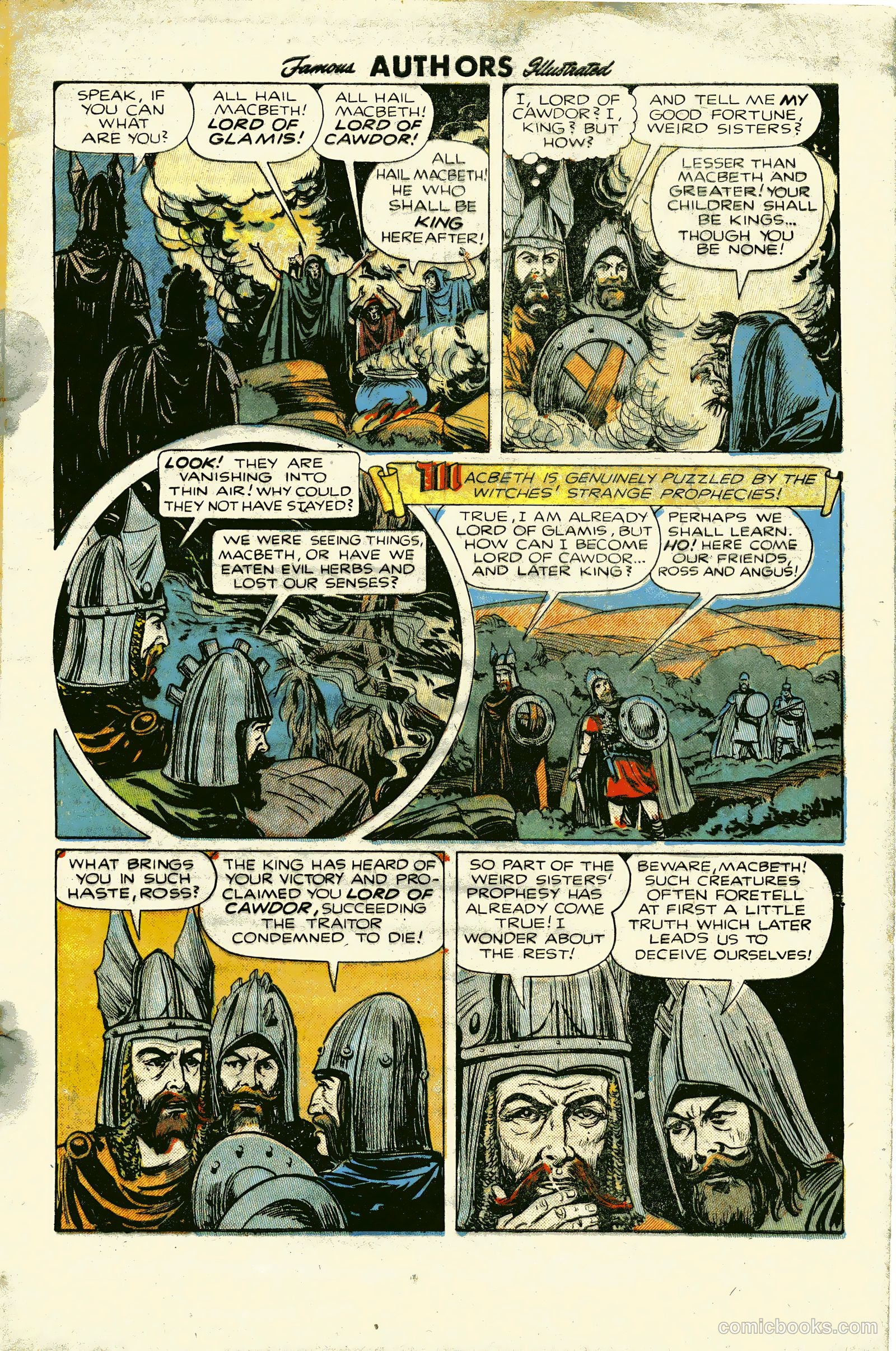 Stories By Famous Authors Illustrated 6 - Macbeth #1 — page 5 of 36