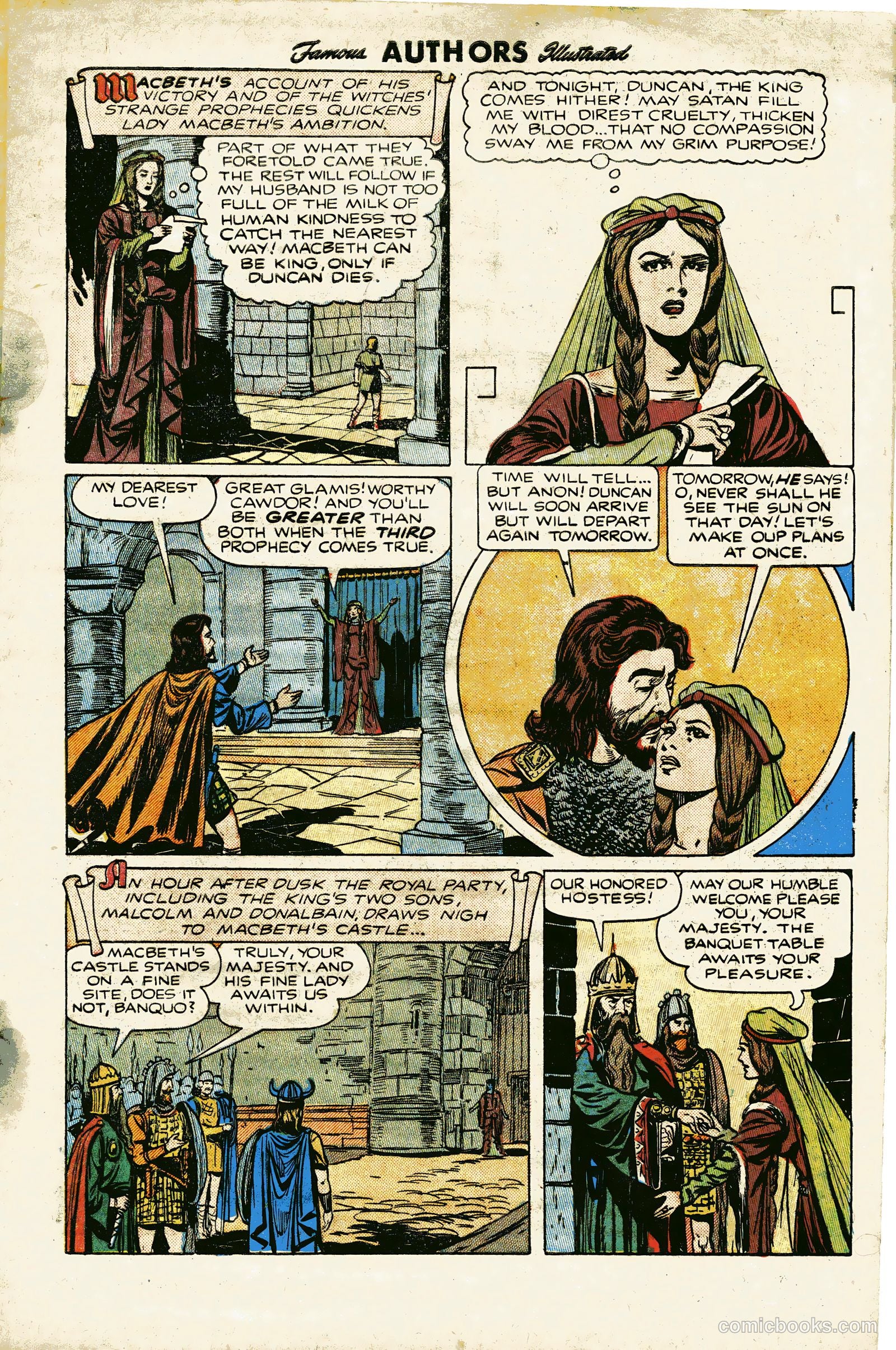 Stories By Famous Authors Illustrated 6 - Macbeth #1 — page 7 of 36