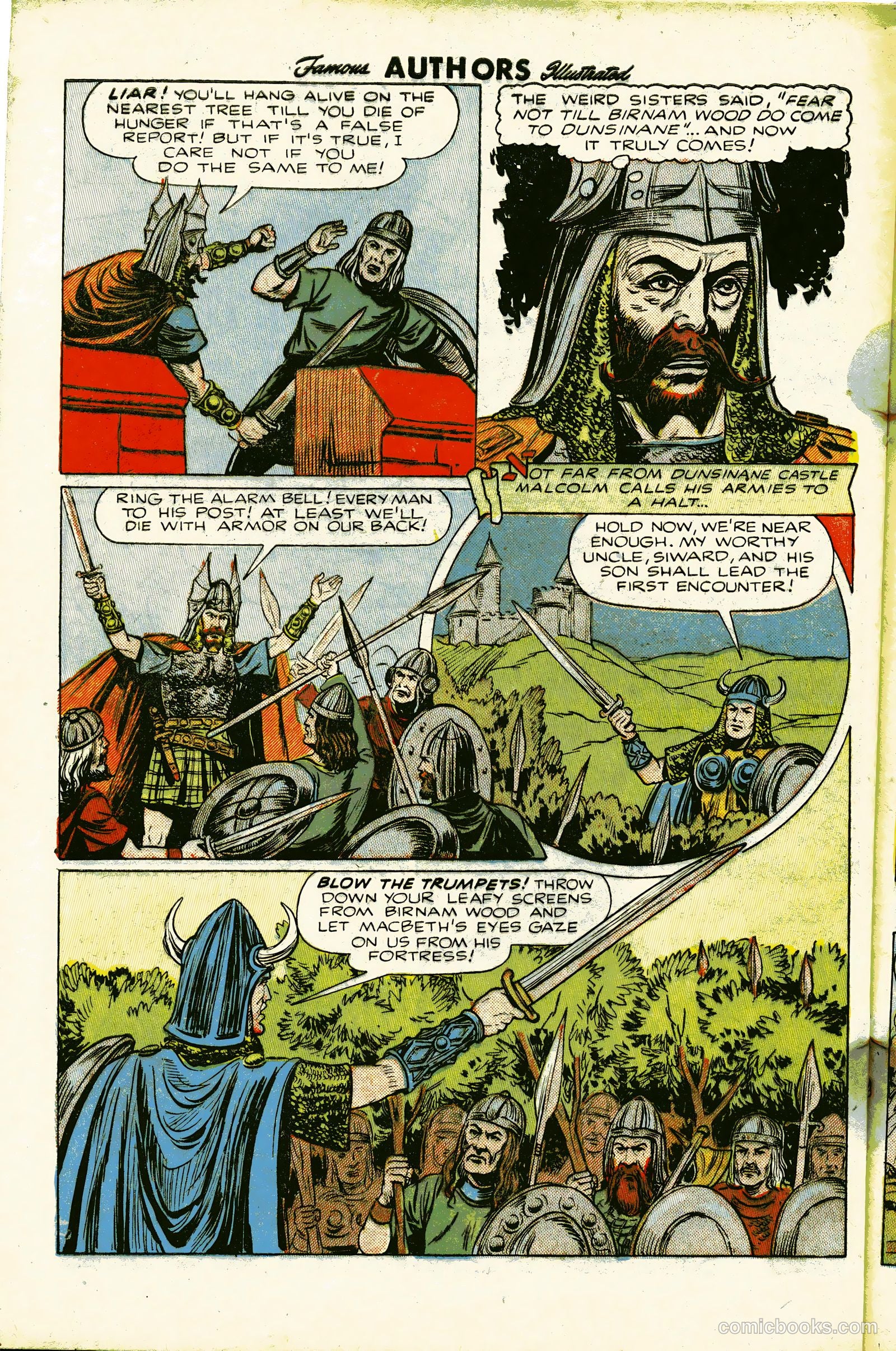 Stories By Famous Authors Illustrated 6 - Macbeth #1 — page 28 of 36