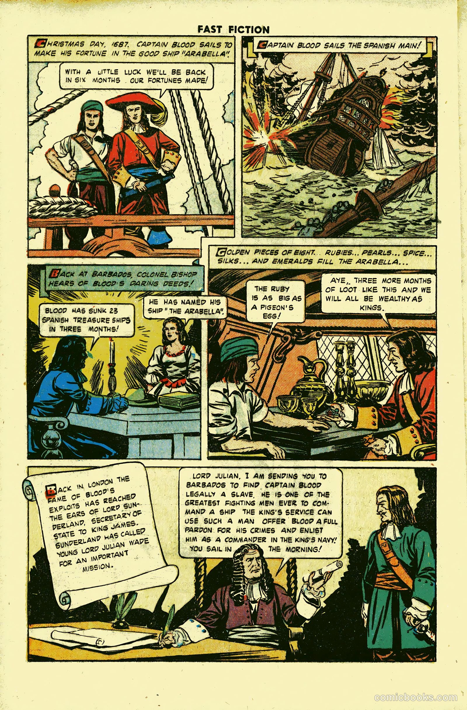 Stories By Famous Authors Illustrated 2 - Captain Blood #1 — page 18 of 52