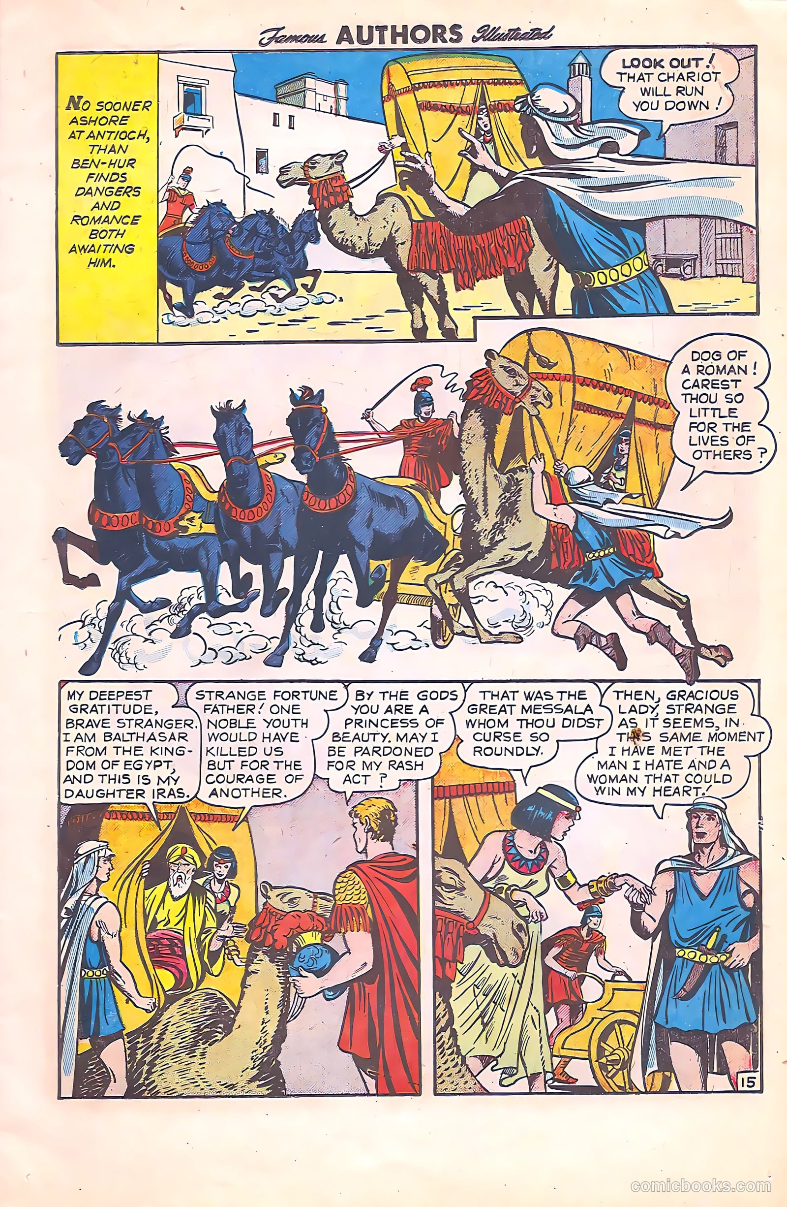 Stories By Famous Authors Illustrated 11 - Ben Hur #1 — page 17 of 51