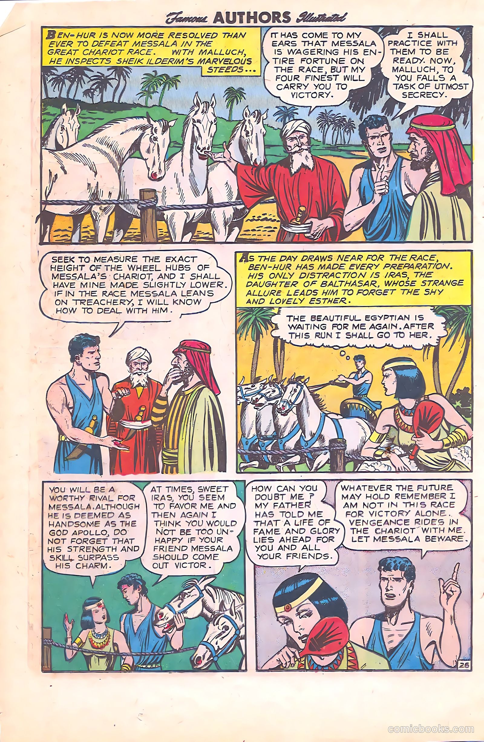 Stories By Famous Authors Illustrated 11 - Ben Hur #1 — page 28 of 51