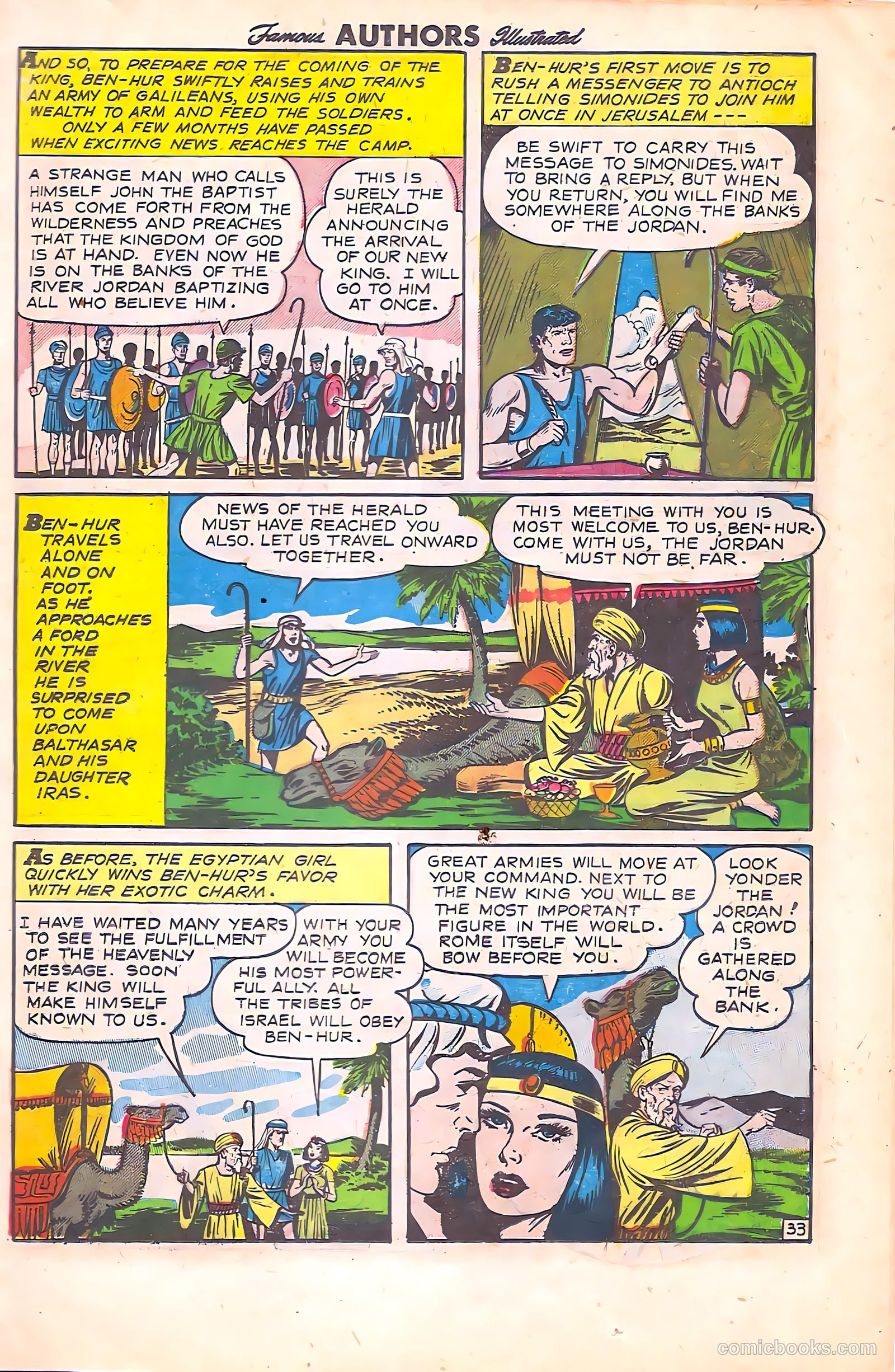 Stories By Famous Authors Illustrated 11 - Ben Hur #1 — page 34 of 51