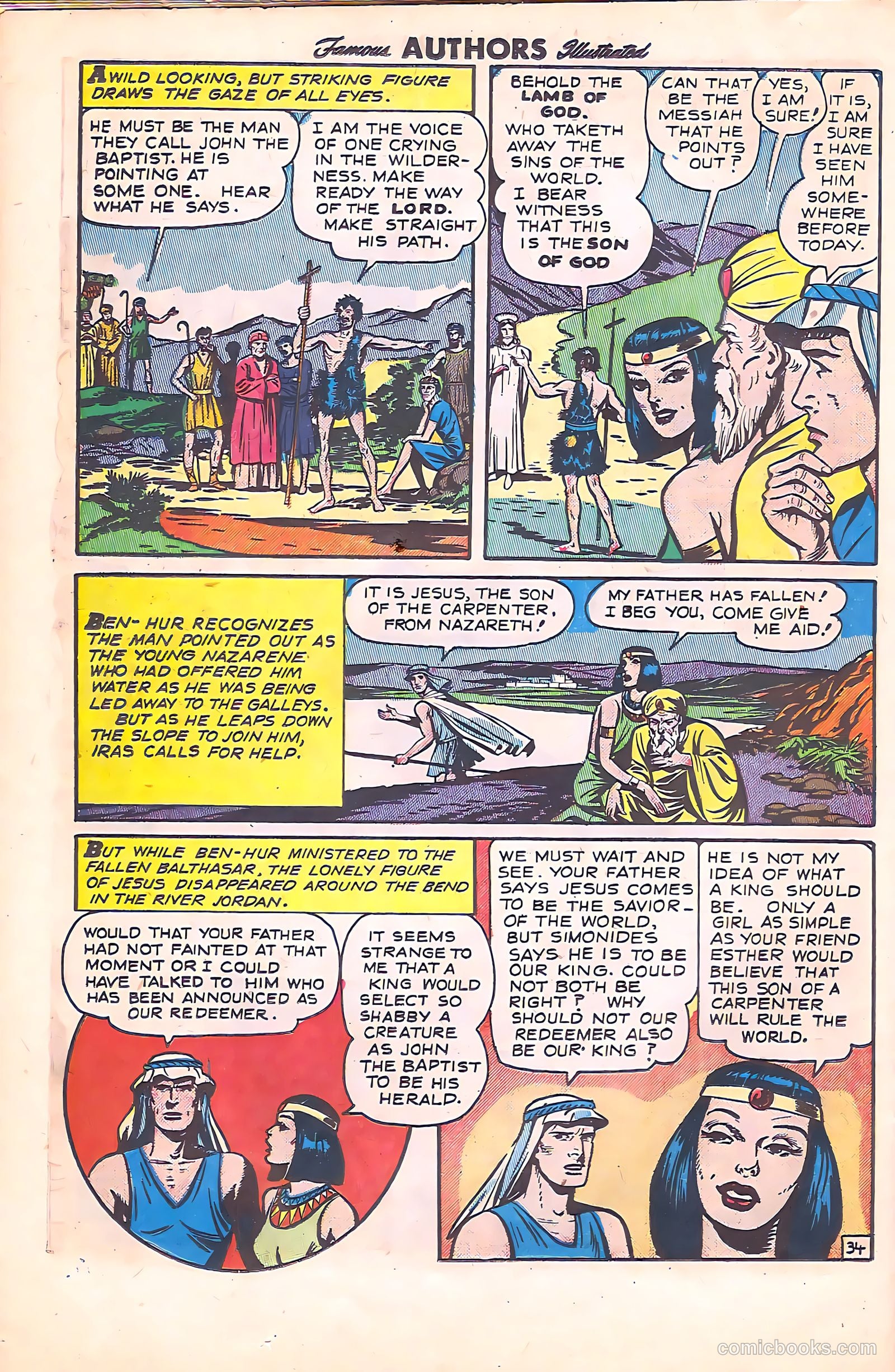 Stories By Famous Authors Illustrated 11 - Ben Hur #1 — page 35 of 51