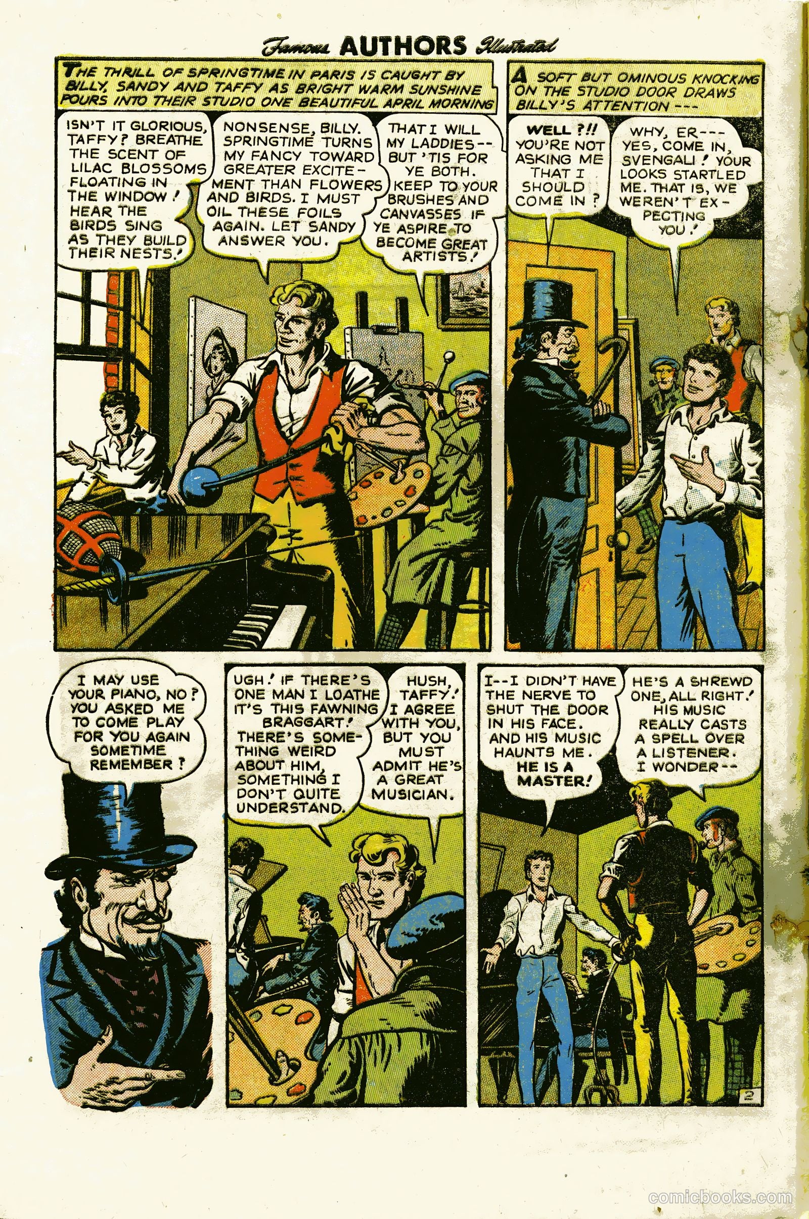 Stories By Famous Authors Illustrated 12 - La Svengali #1 — page 4 of 36