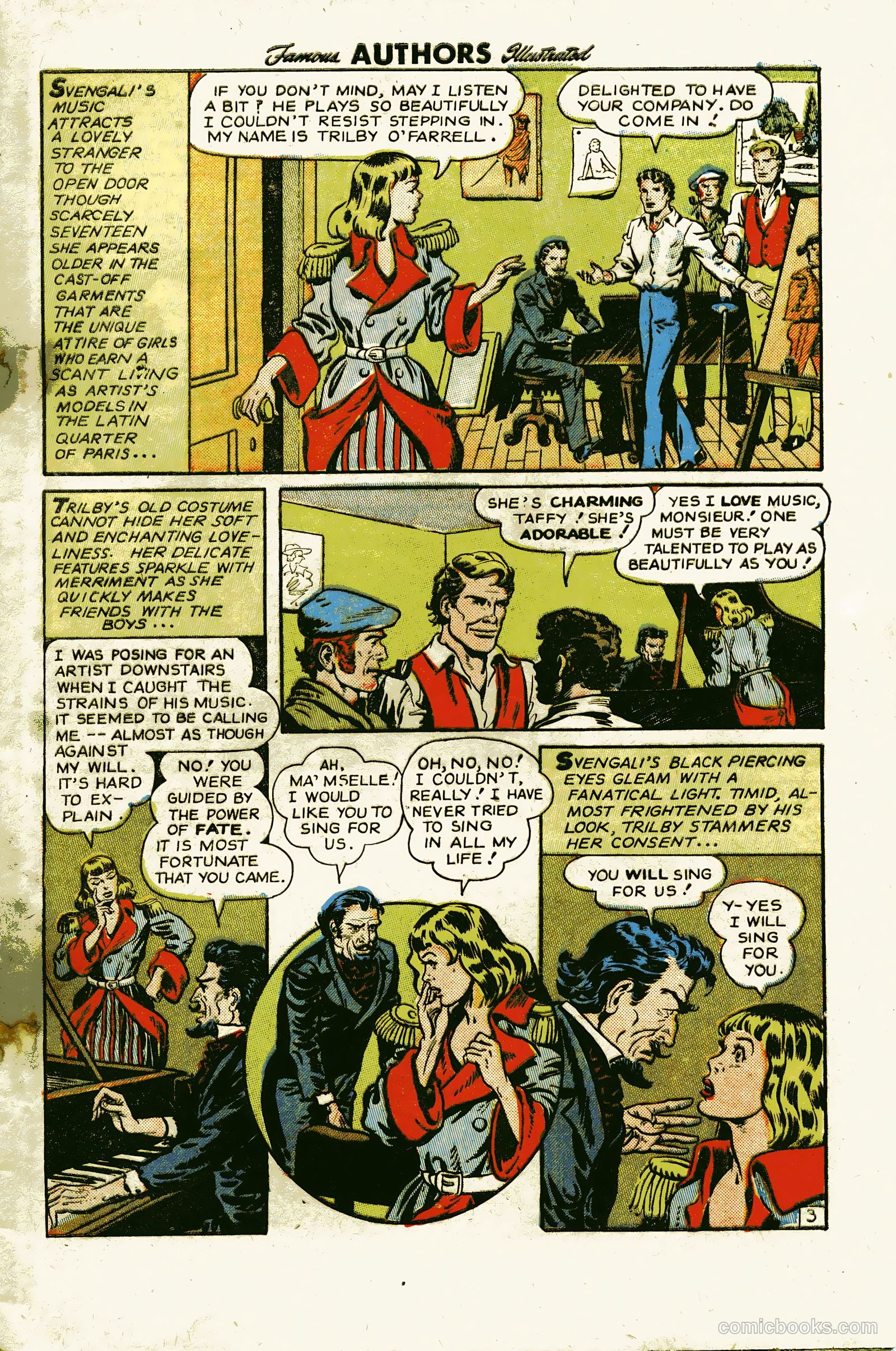 Stories By Famous Authors Illustrated 12 - La Svengali #1 — page 5 of 36