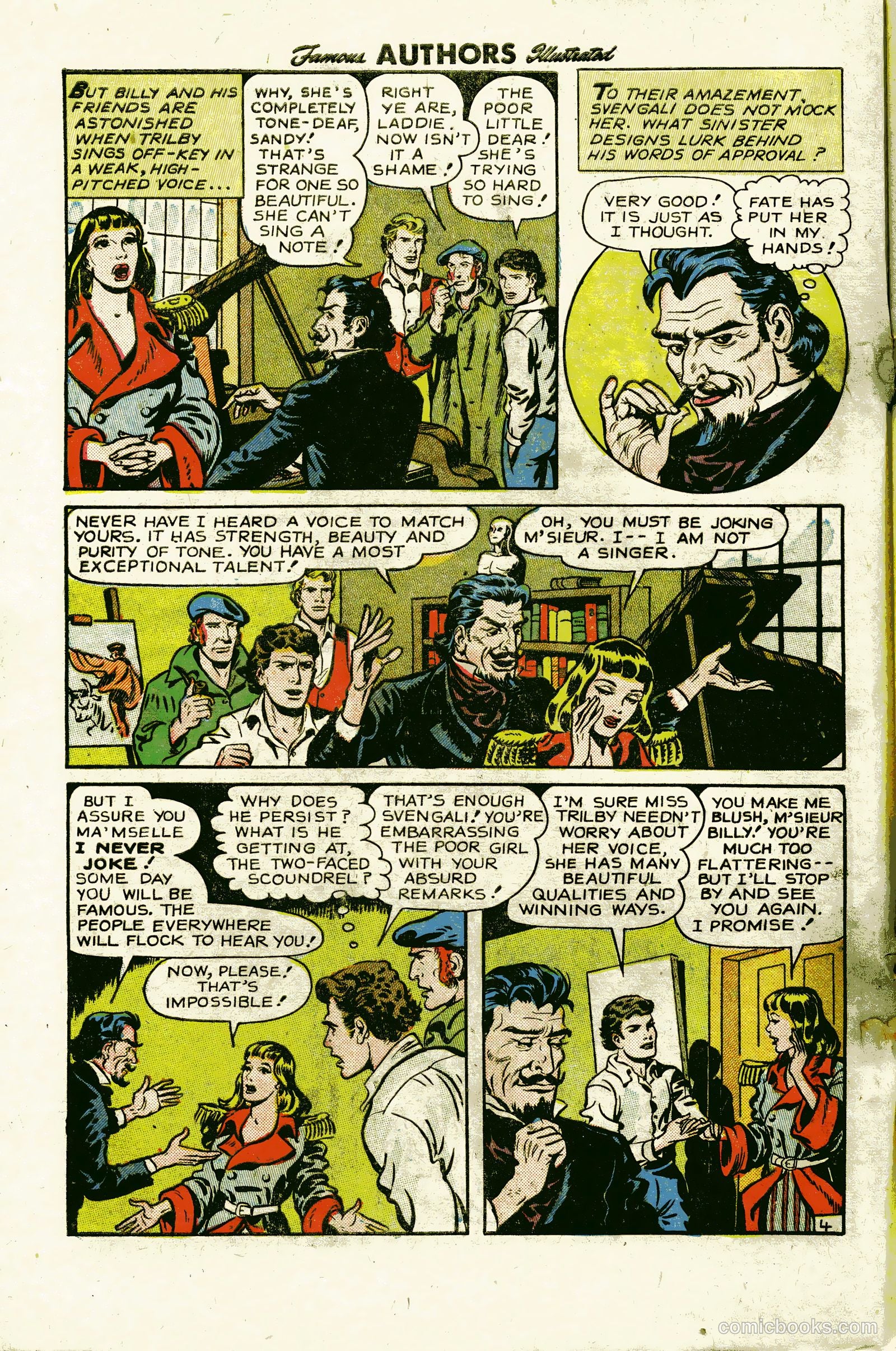 Stories By Famous Authors Illustrated 12 - La Svengali #1 — page 6 of 36