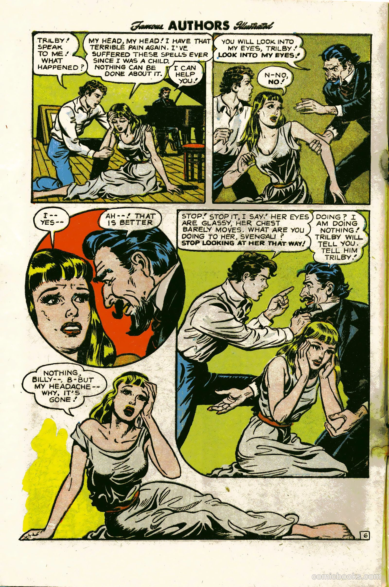 Stories By Famous Authors Illustrated 12 - La Svengali #1 — page 8 of 36