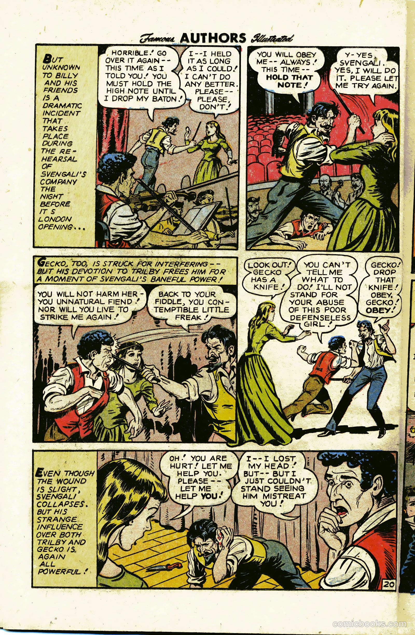 Stories By Famous Authors Illustrated 12 - La Svengali #1 — page 22 of 36