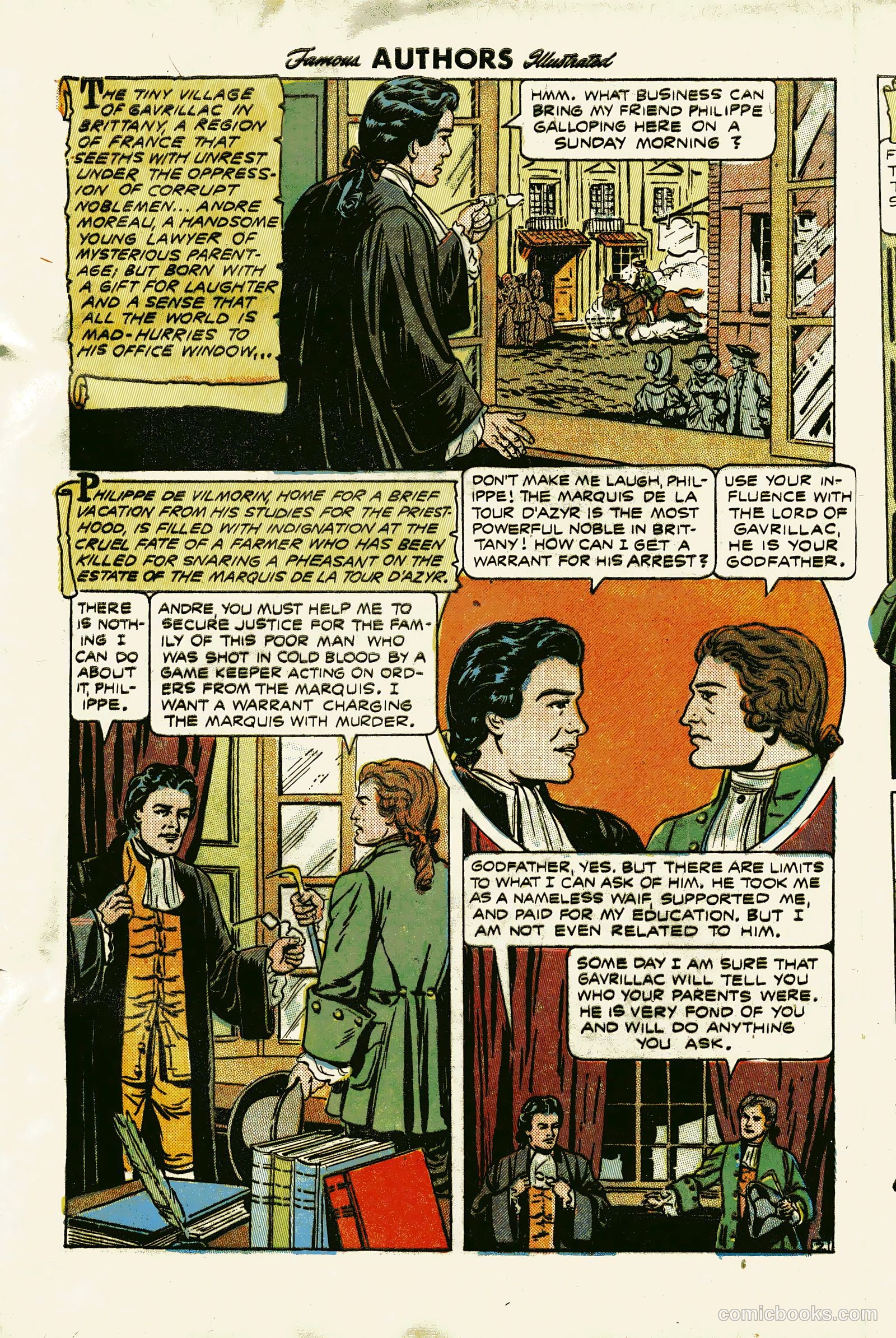Stories By Famous Authors Illustrated 13 - Scaramouche #1 — page 4 of 36
