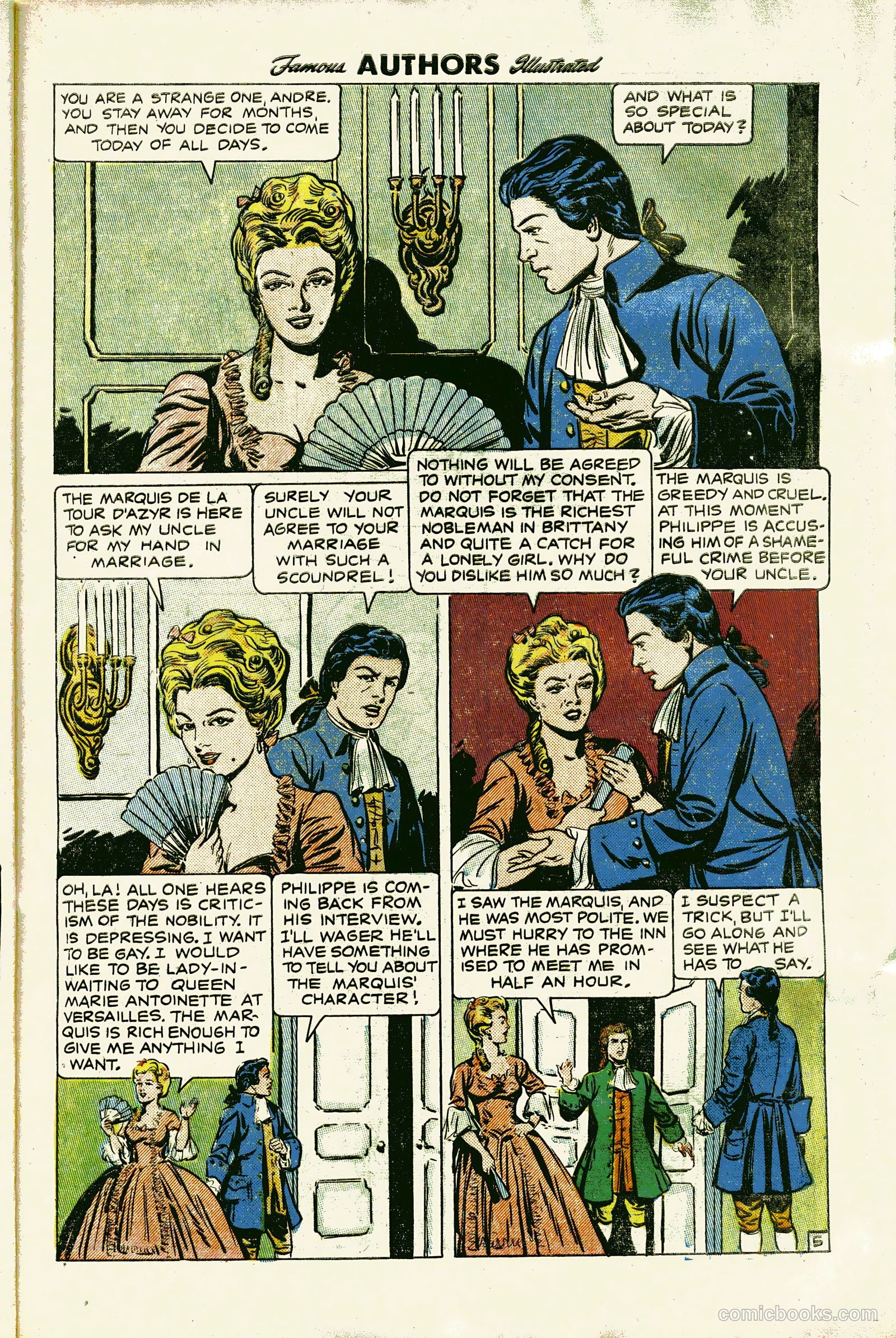 Stories By Famous Authors Illustrated 13 - Scaramouche #1 — page 7 of 36