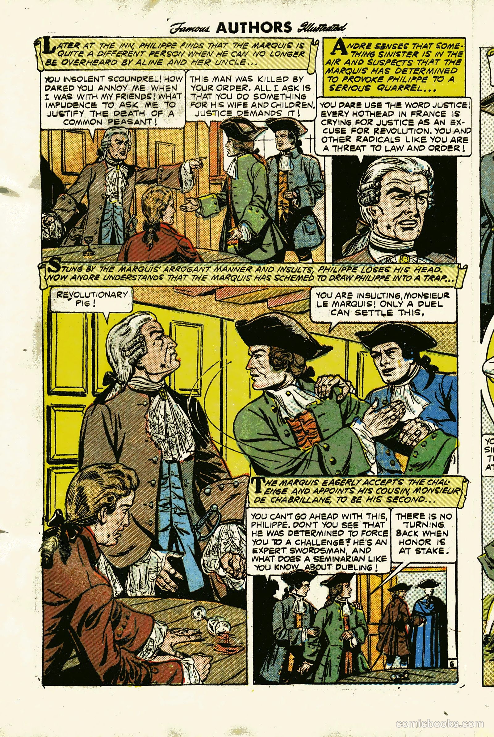 Stories By Famous Authors Illustrated 13 - Scaramouche #1 — page 8 of 36