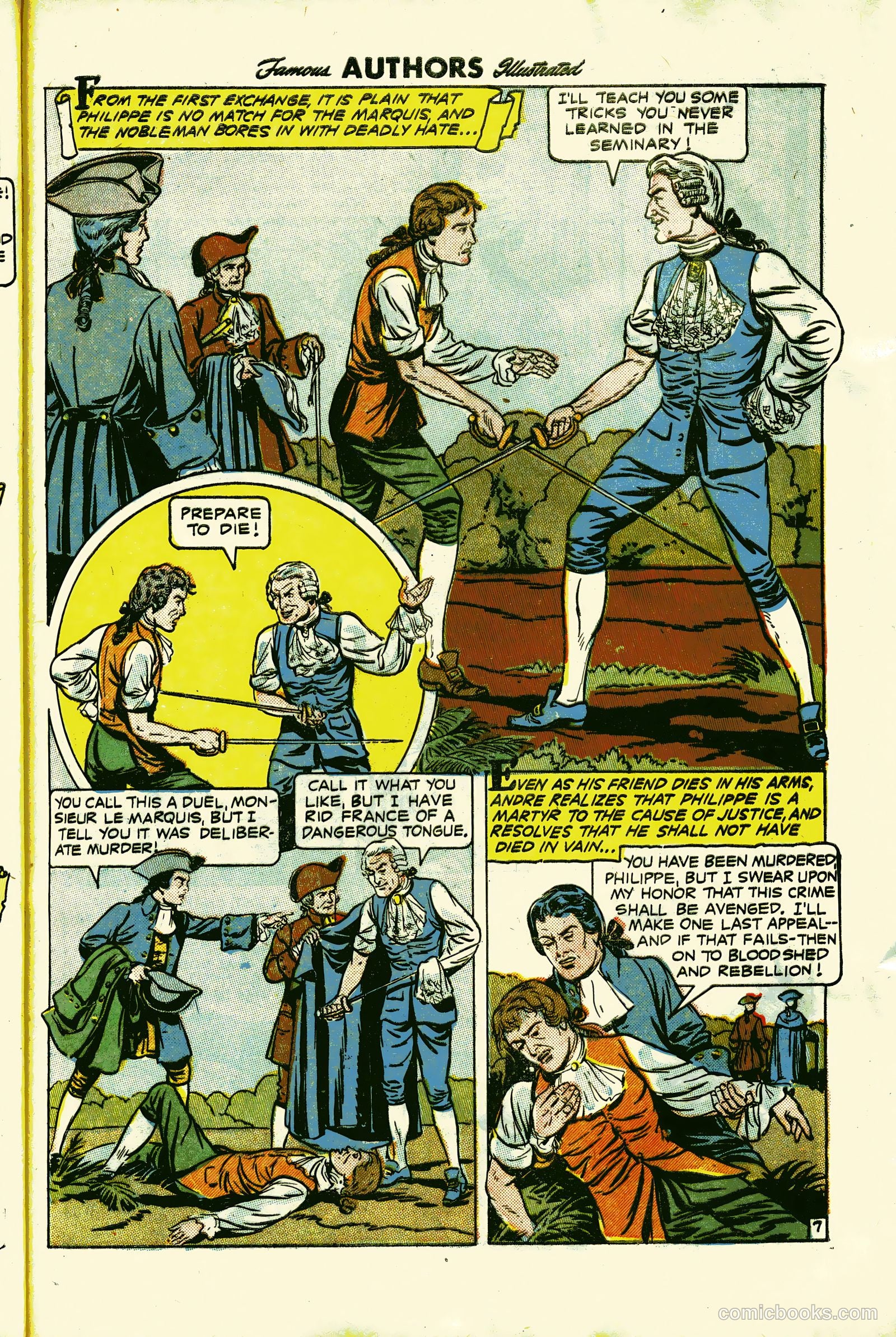 Stories By Famous Authors Illustrated 13 - Scaramouche #1 — page 9 of 36