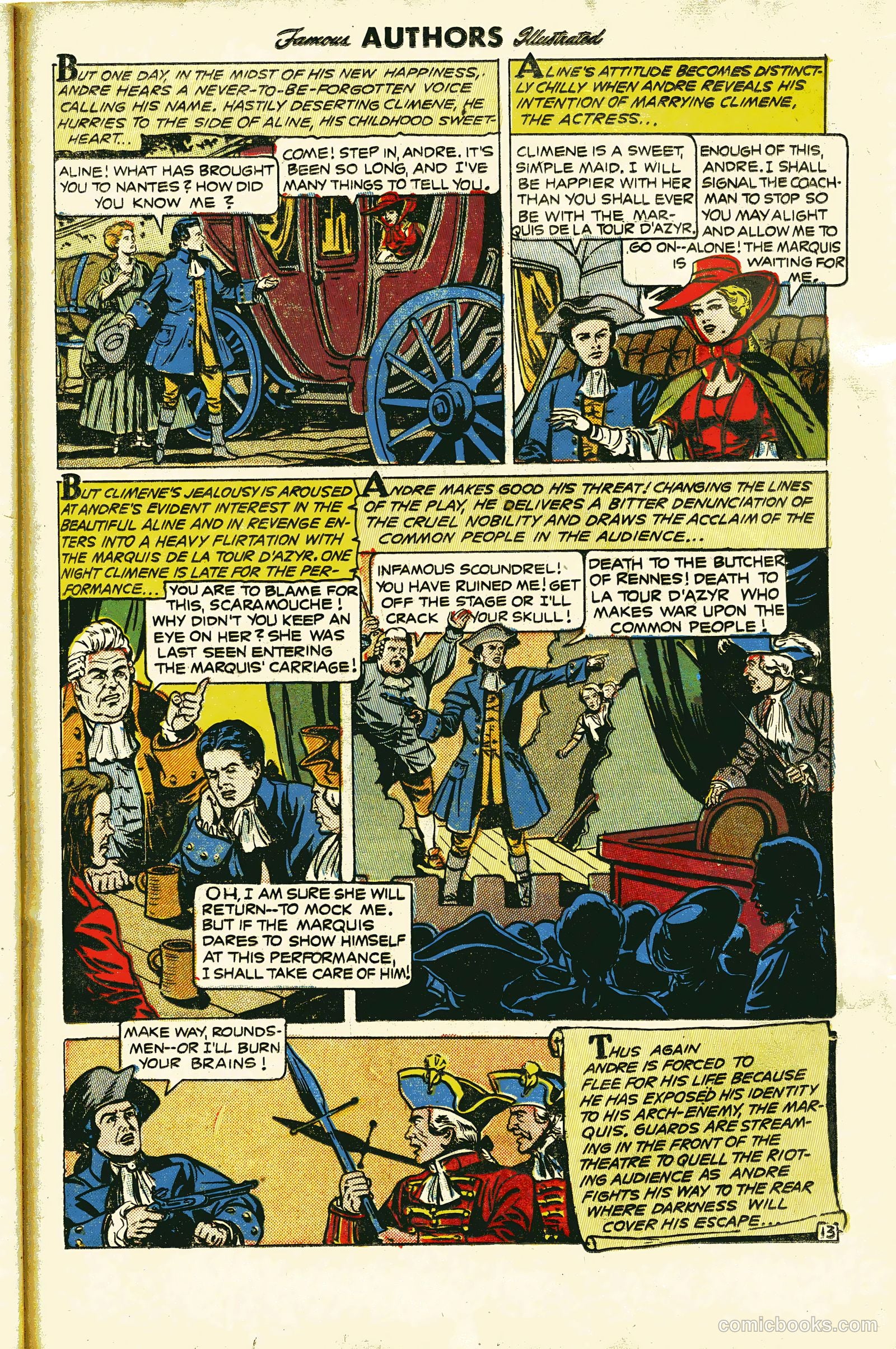 Stories By Famous Authors Illustrated 13 - Scaramouche #1 — page 15 of 36