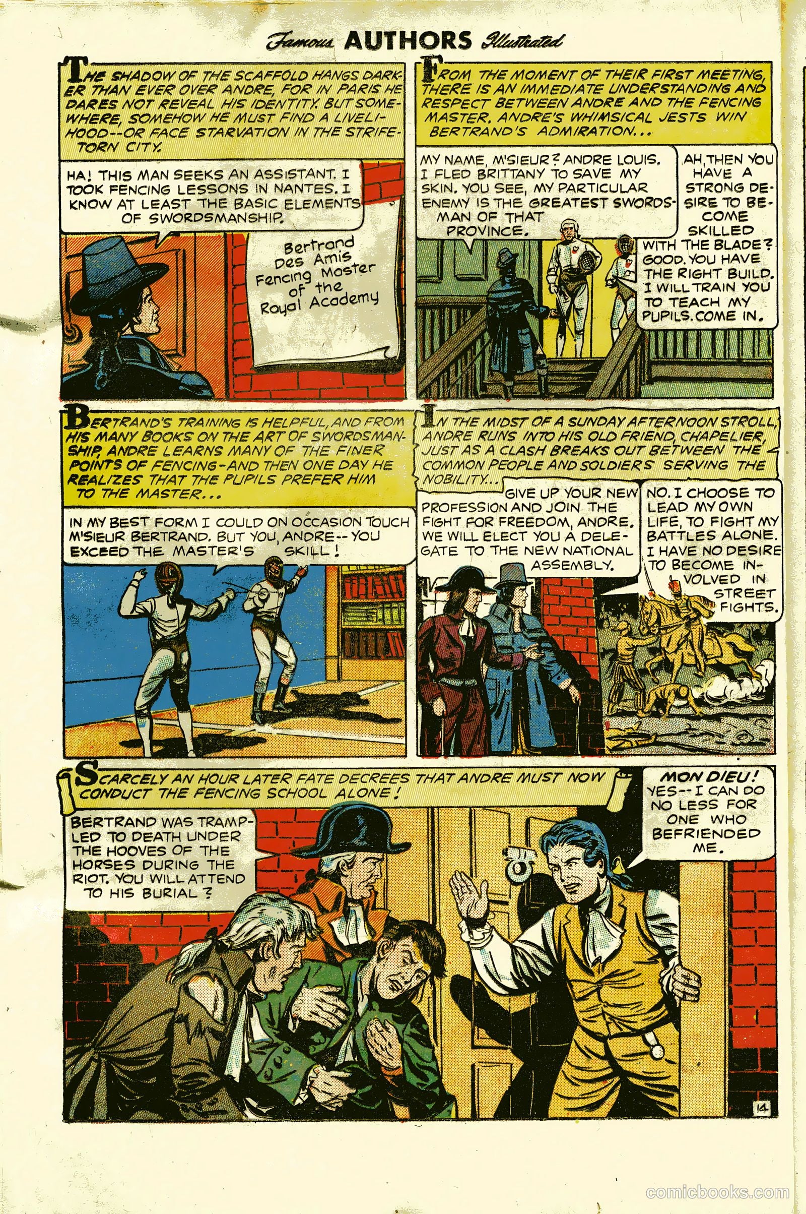 Stories By Famous Authors Illustrated 13 - Scaramouche #1 — page 16 of 36