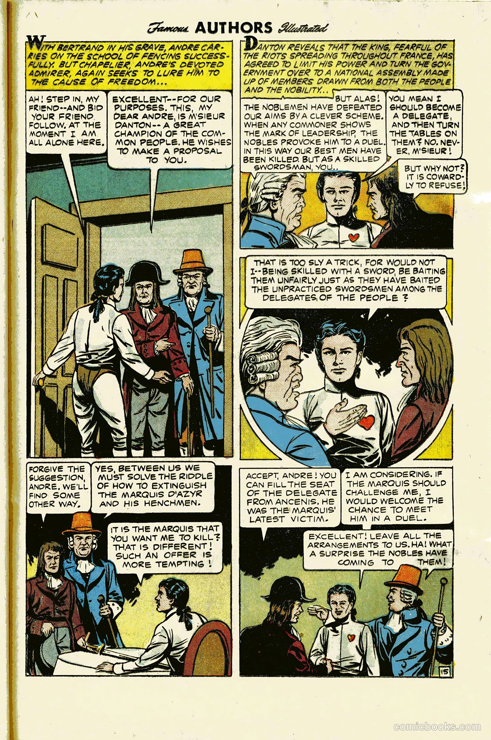 Stories By Famous Authors Illustrated 13 - Scaramouche #1 — page 17 of 36