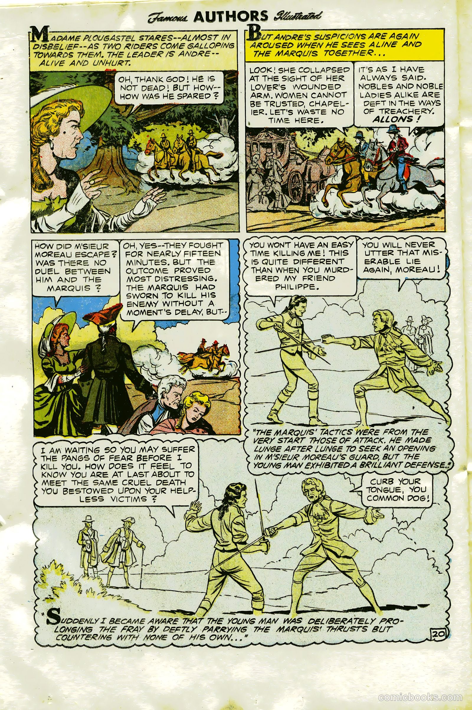 Stories By Famous Authors Illustrated 13 - Scaramouche #1 — page 22 of 36