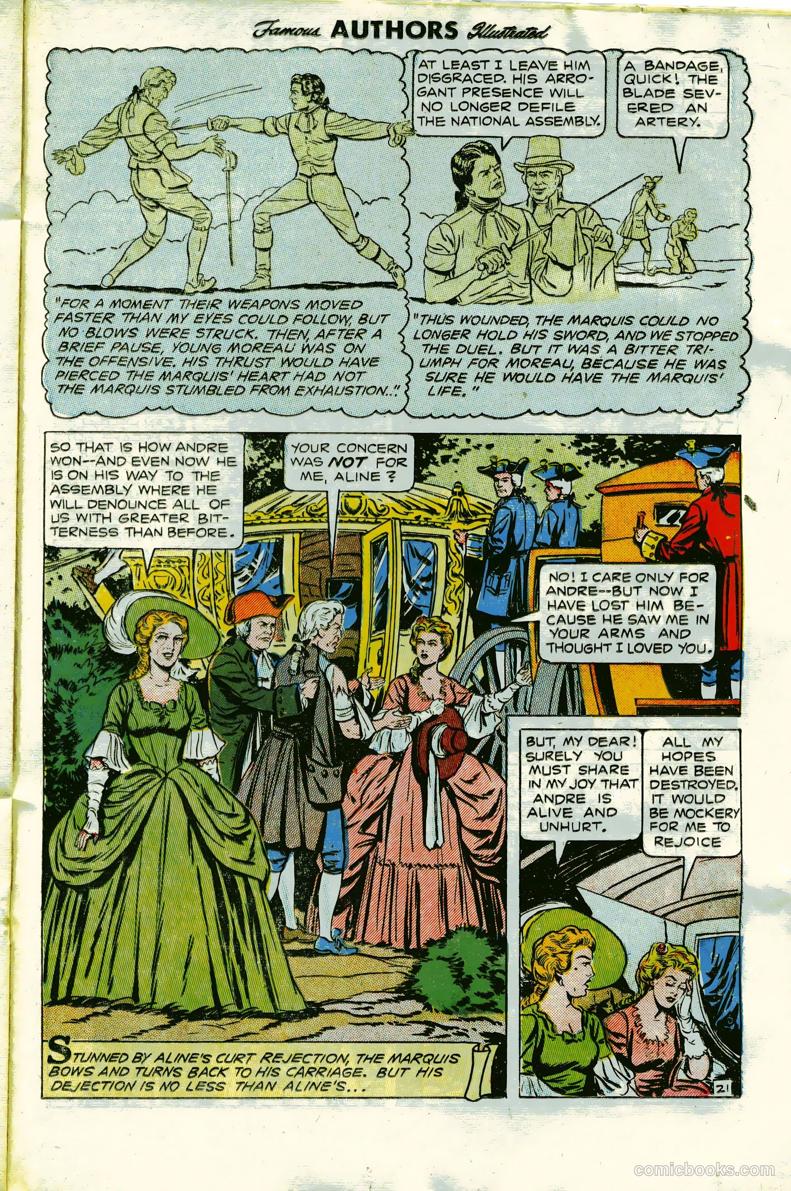 Stories By Famous Authors Illustrated 13 - Scaramouche #1 — page 23 of 36