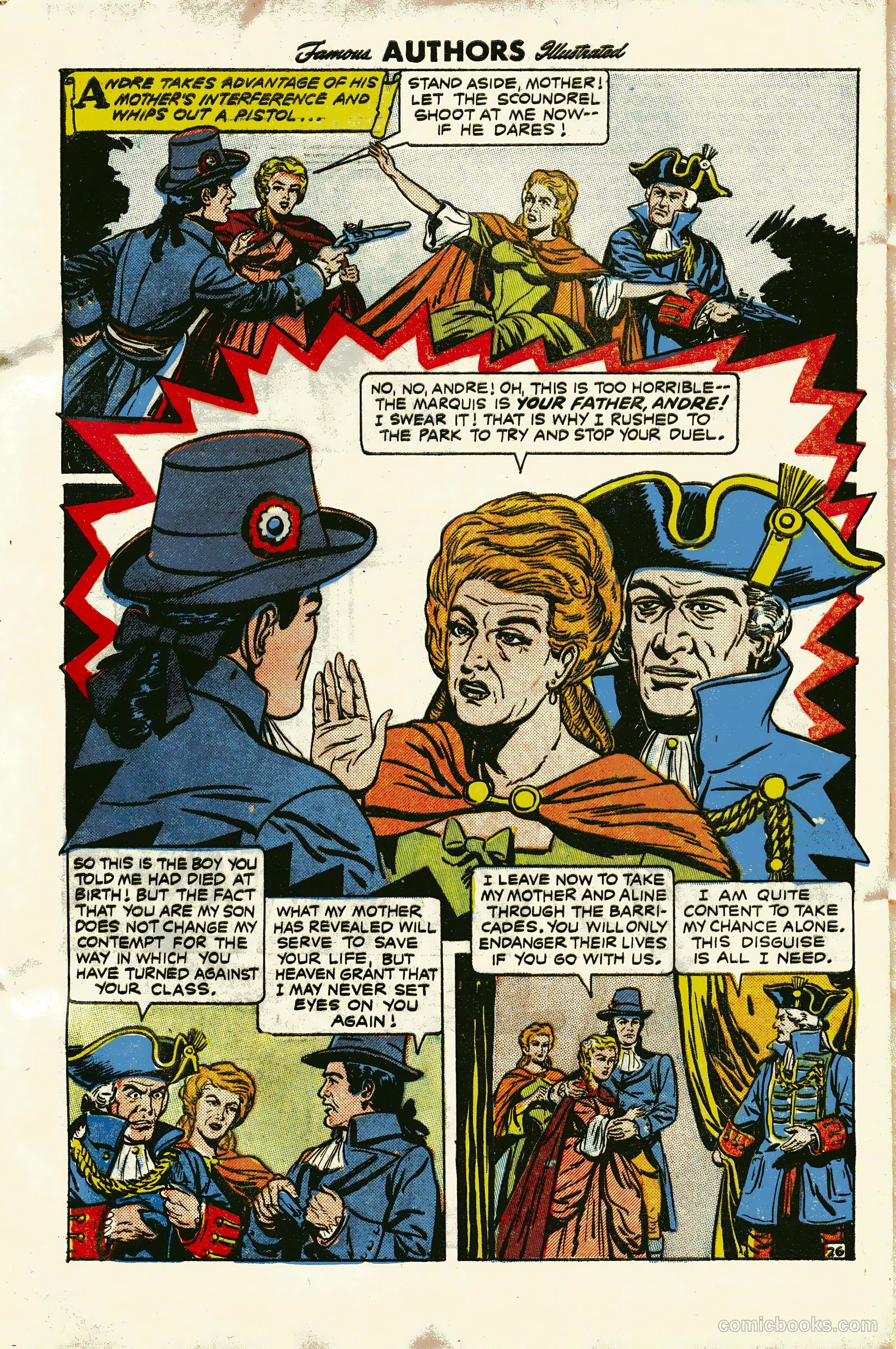 Stories By Famous Authors Illustrated 13 - Scaramouche #1 — page 28 of 36