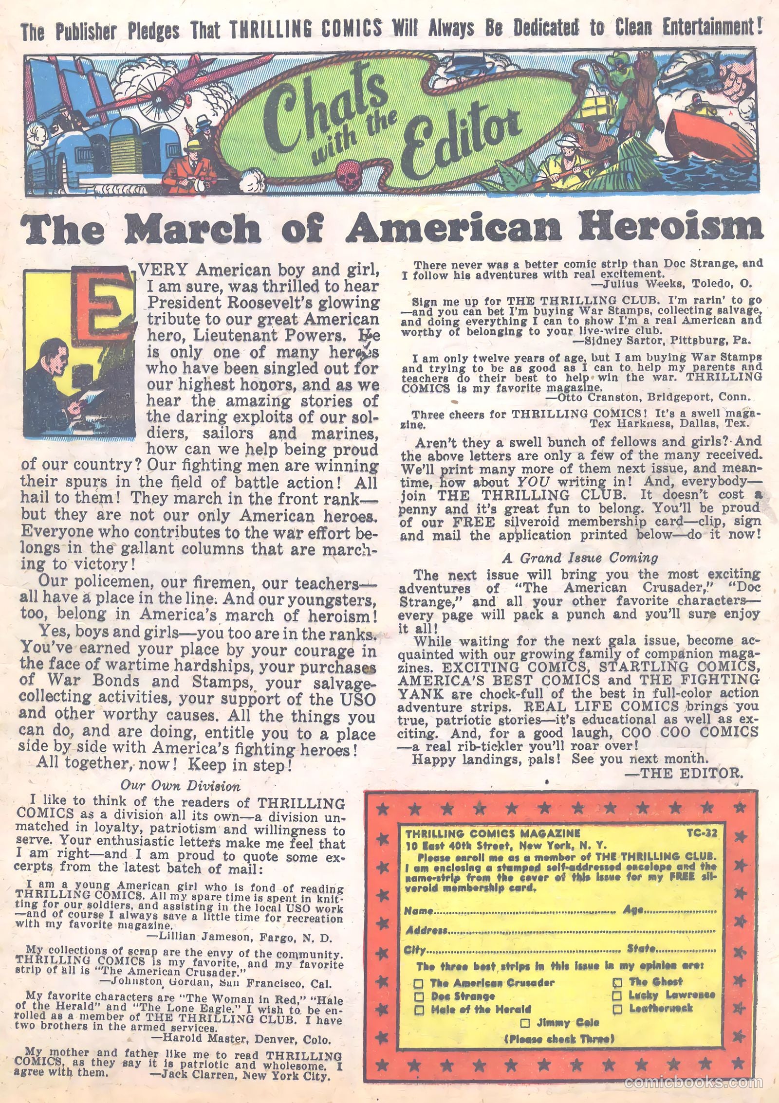 Thrilling Comics #32 (1940) — page 57 of 68