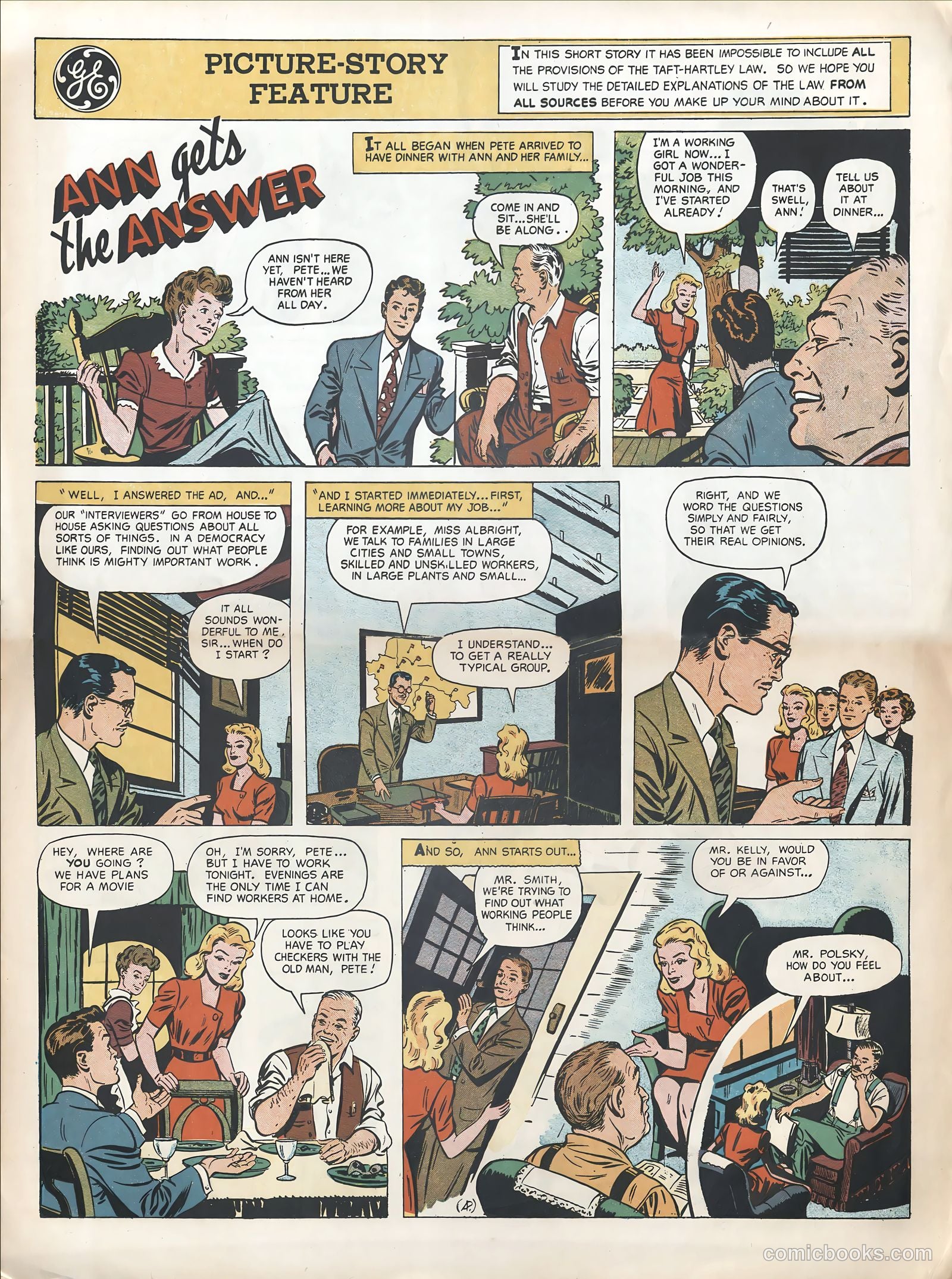 Ann Gets the Answer #nn (1947) — page 1 of 4