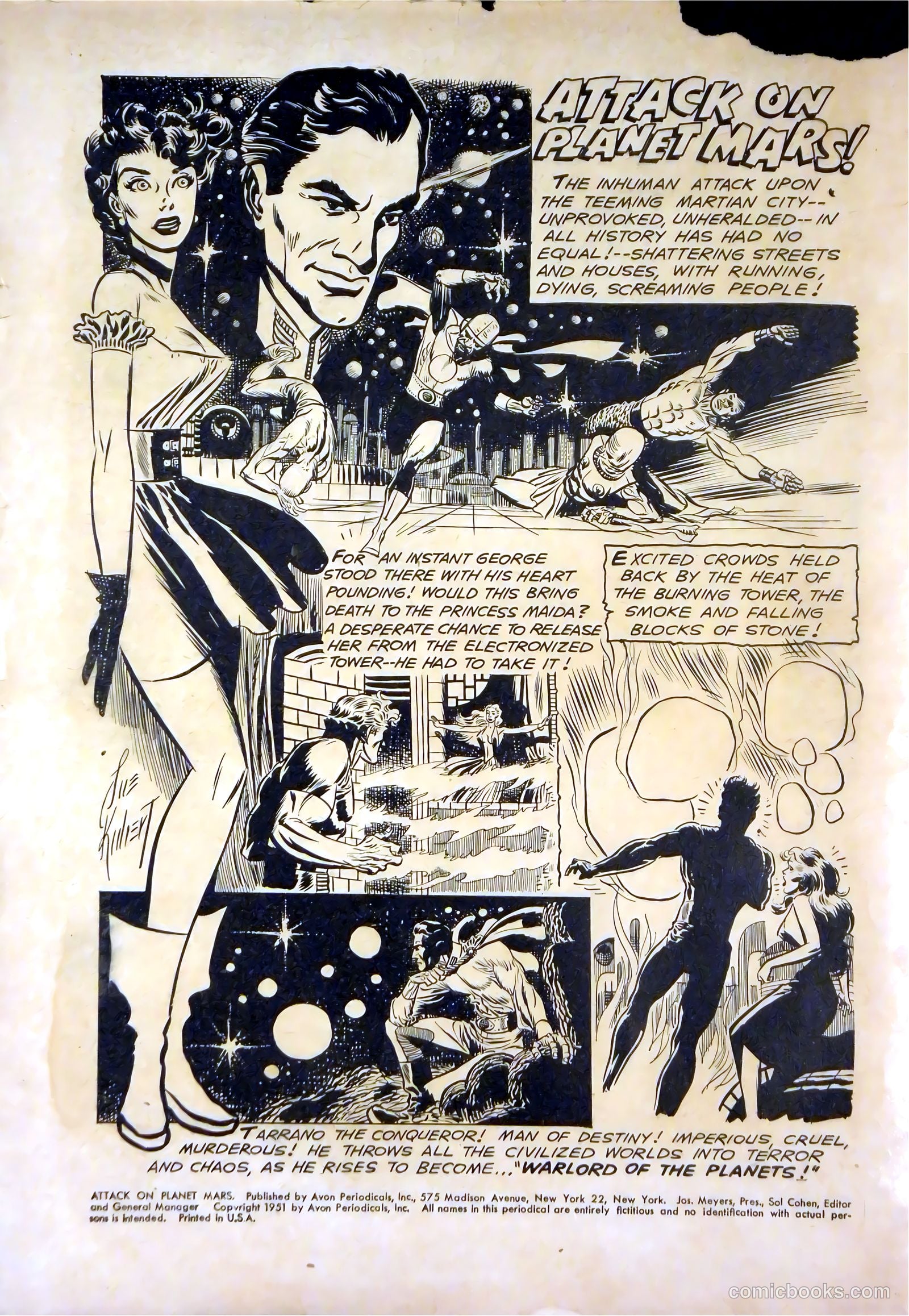 Attack on Planet Mars #1 (1951) — page 2 of 36