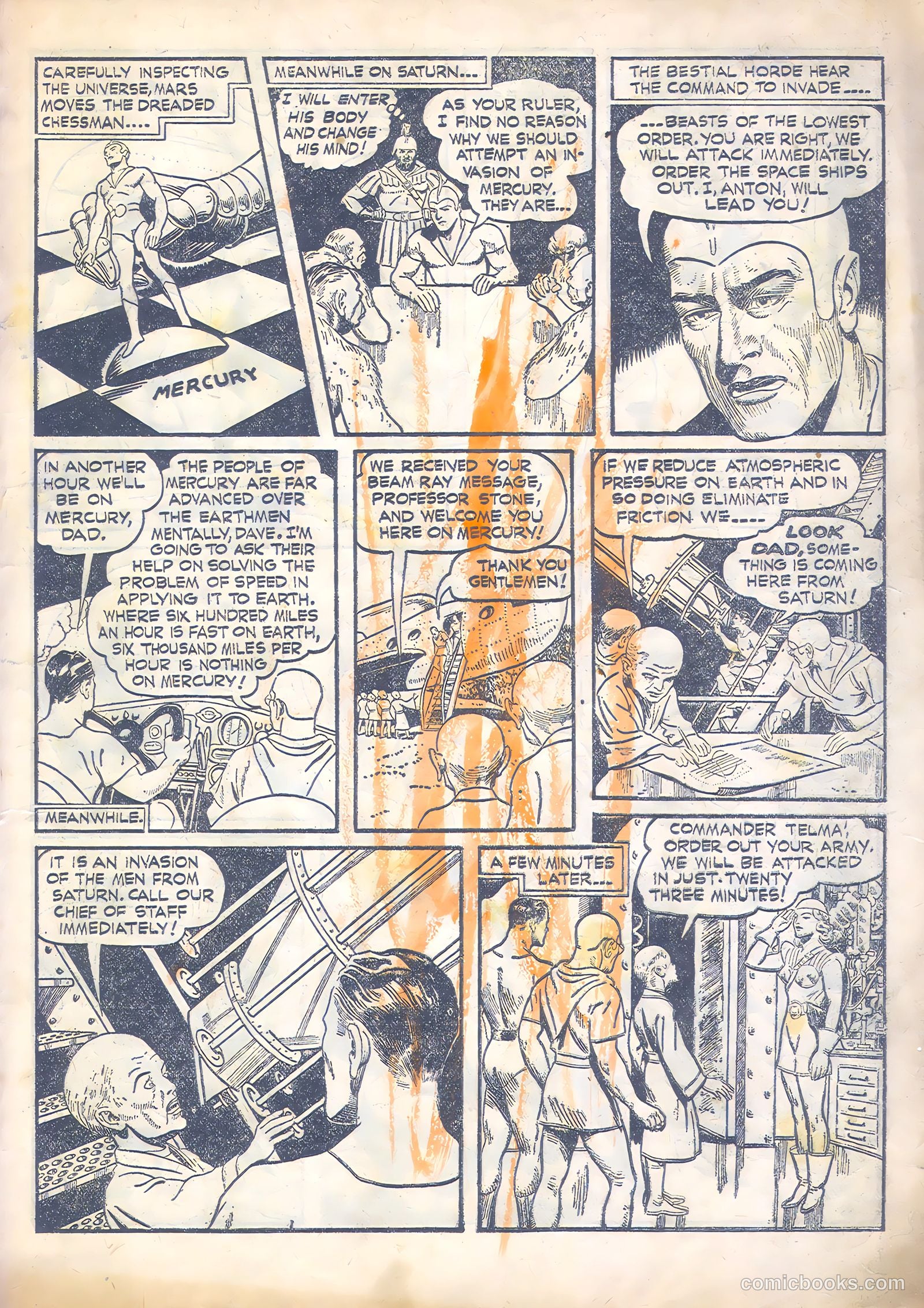 Mars Comics #1 (1951) — page 3 of 28