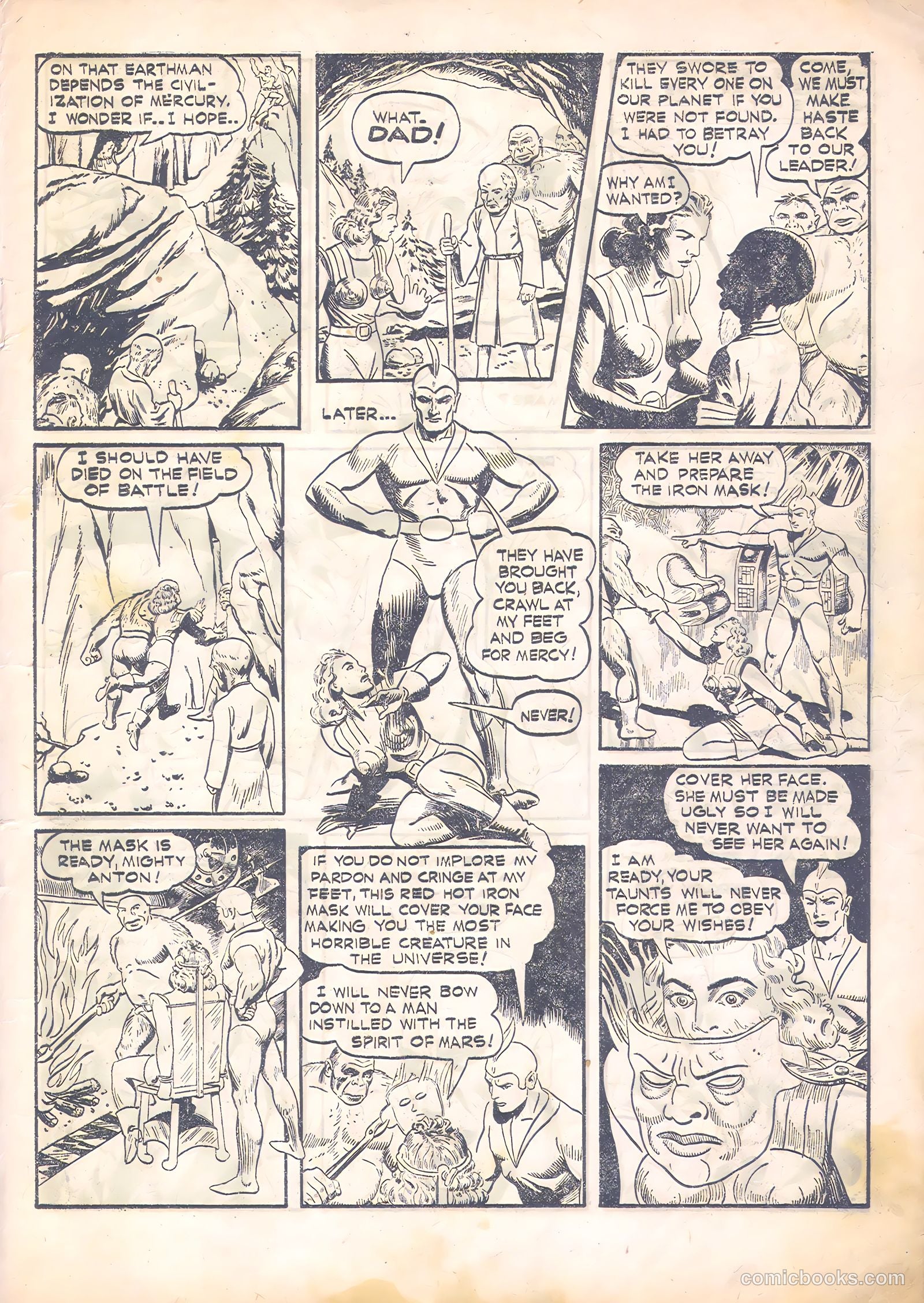 Mars Comics #1 (1951) — page 7 of 28