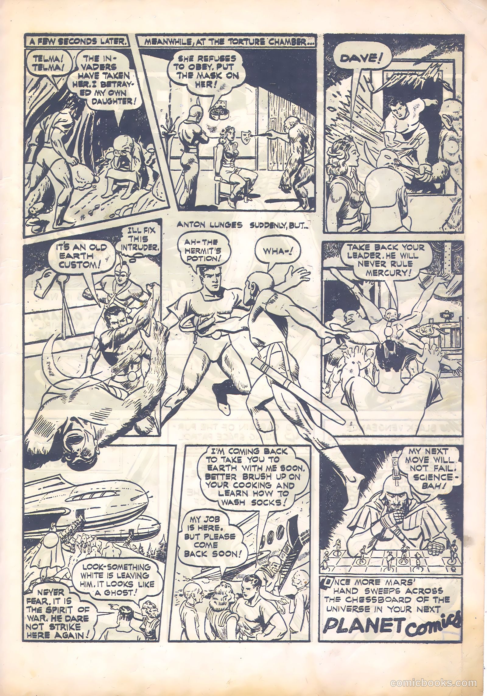 Mars Comics #1 (1951) — page 11 of 28