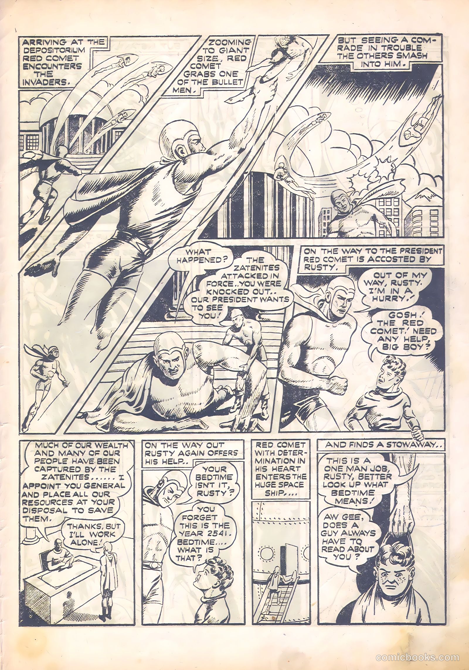 Mars Comics #1 (1951) — page 23 of 28