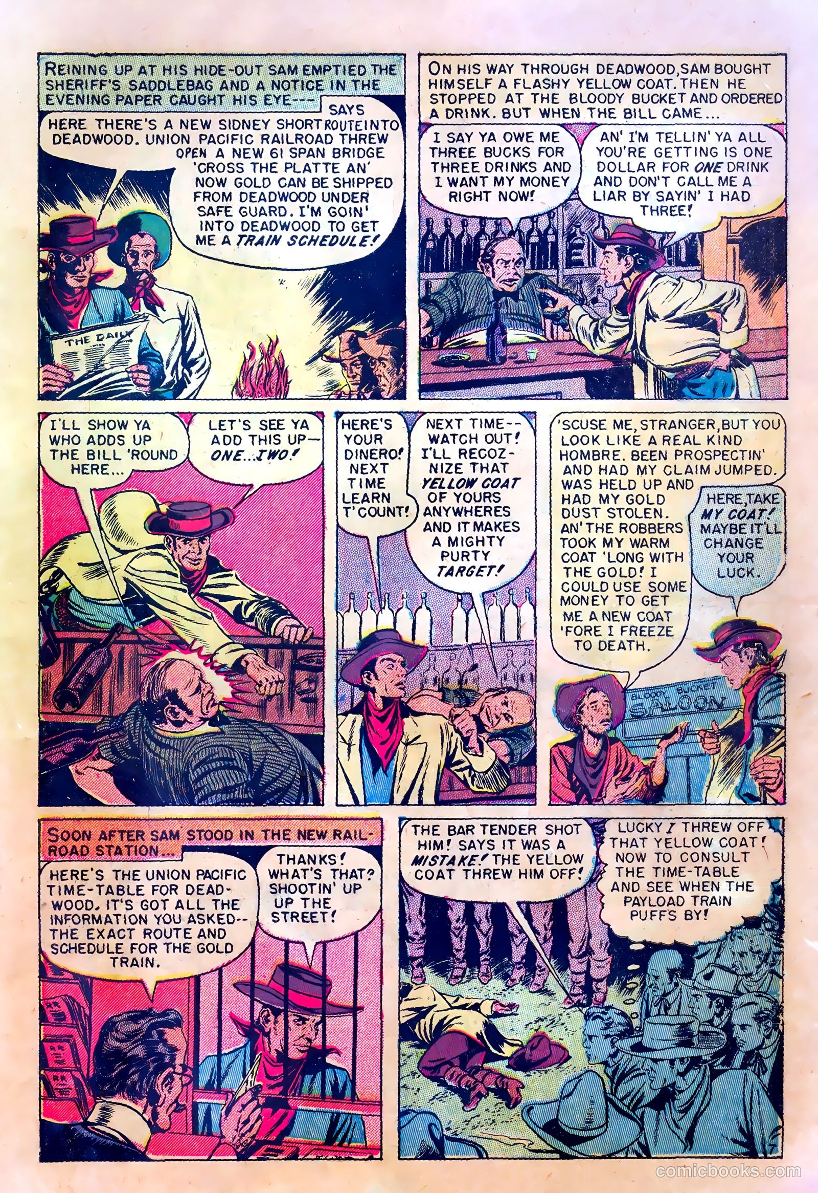 King of the Bad Men of Deadwood #1 (1950) — page 9 of 36