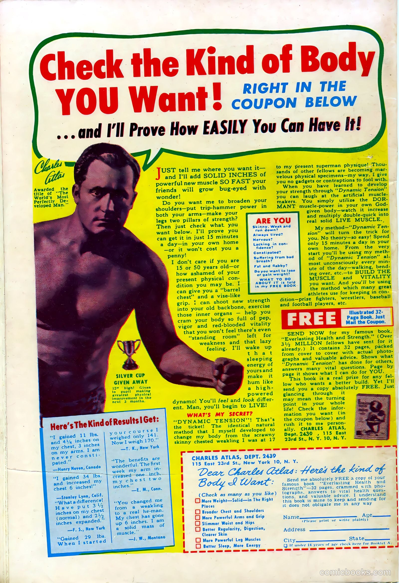 Headline Comics #61 (1949) — page 36 of 36