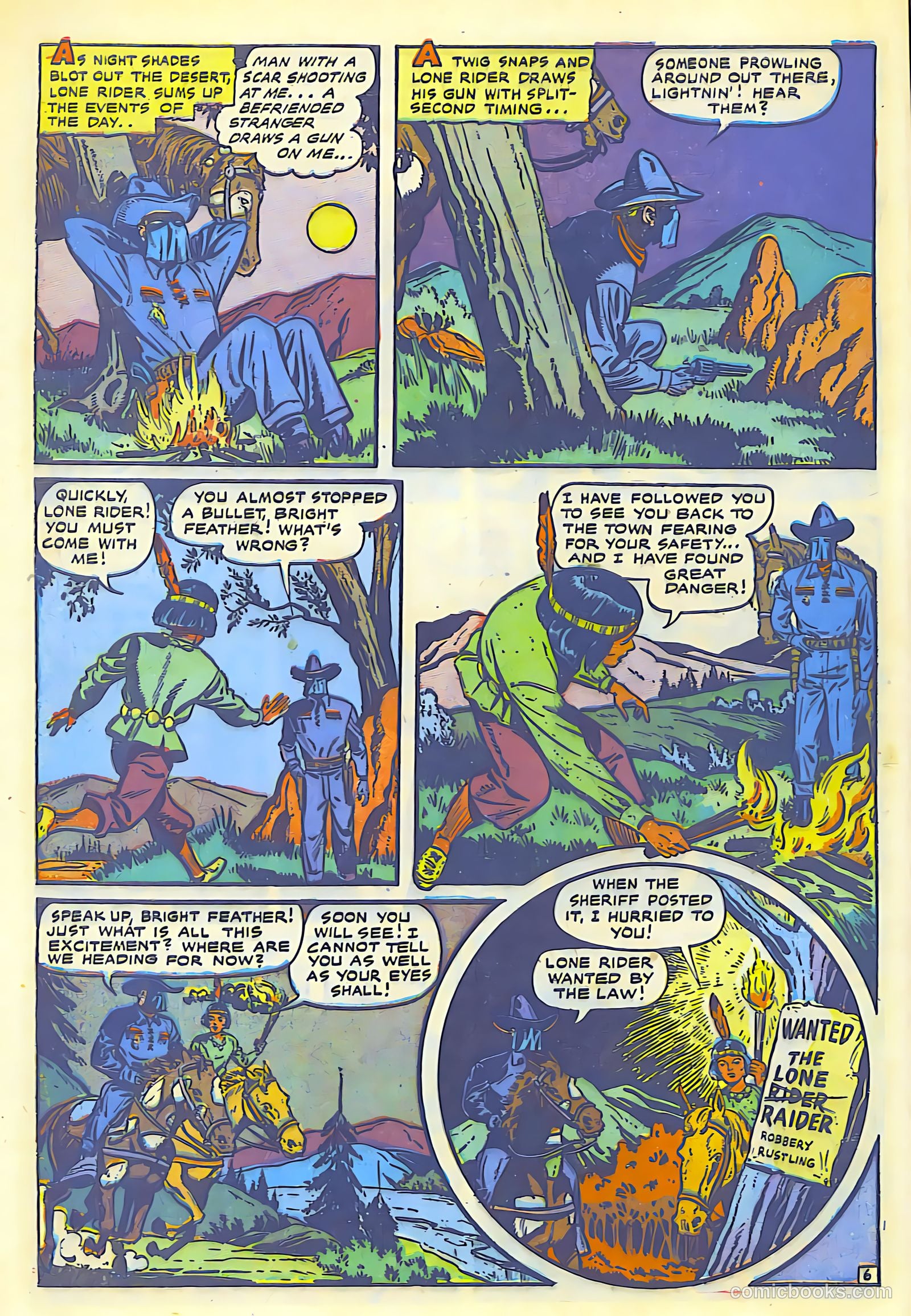 The Lone Rider #1 (1950) — page 8 of 52